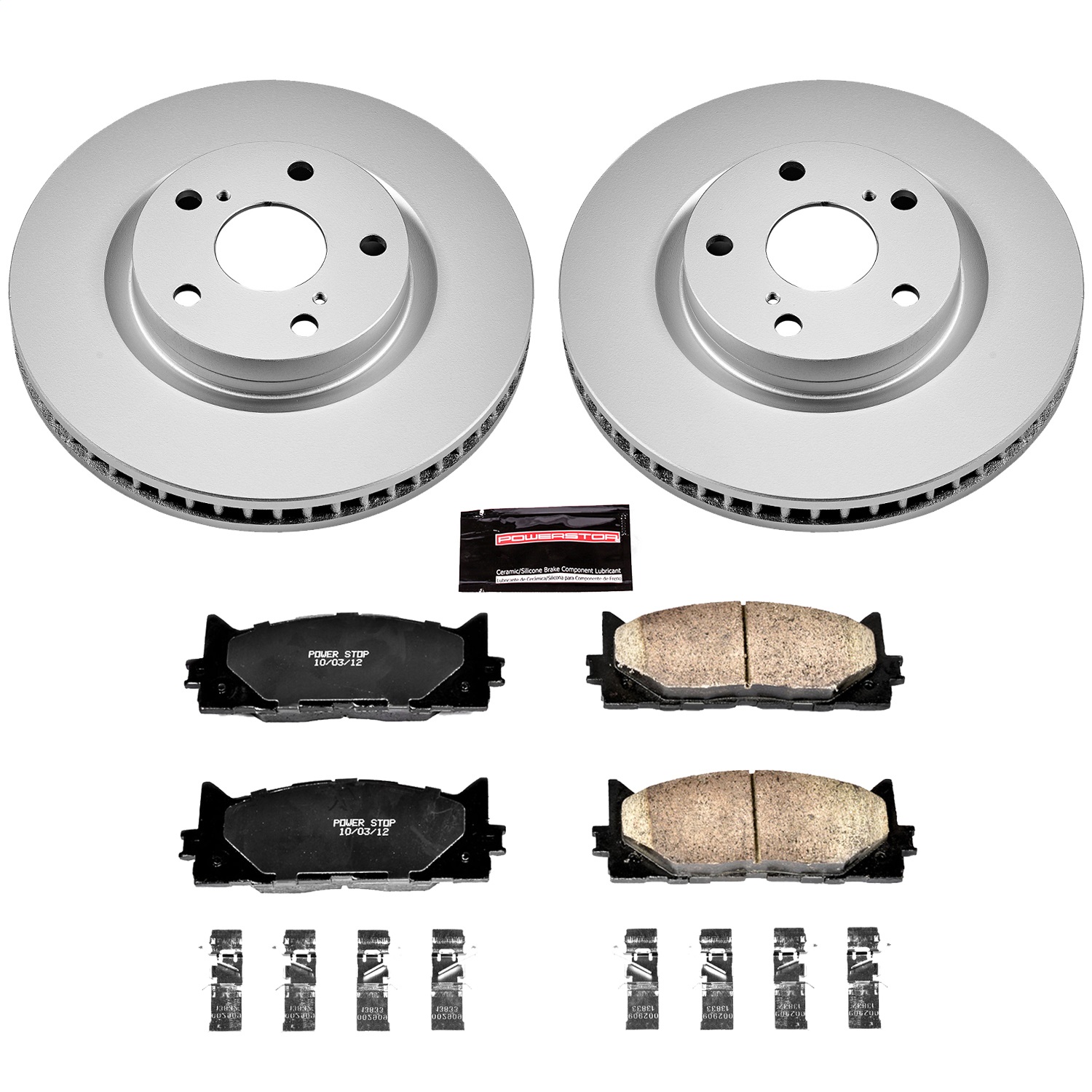 Power Stop - CRK3053 - Front - Disc Brake Pad and Rotor Kit