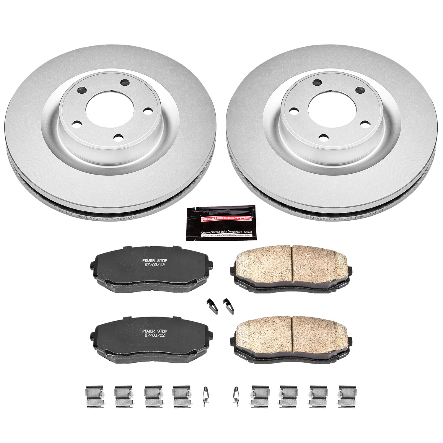 Power Stop - CRK3057 - Front - Disc Brake Pad and Rotor Kit