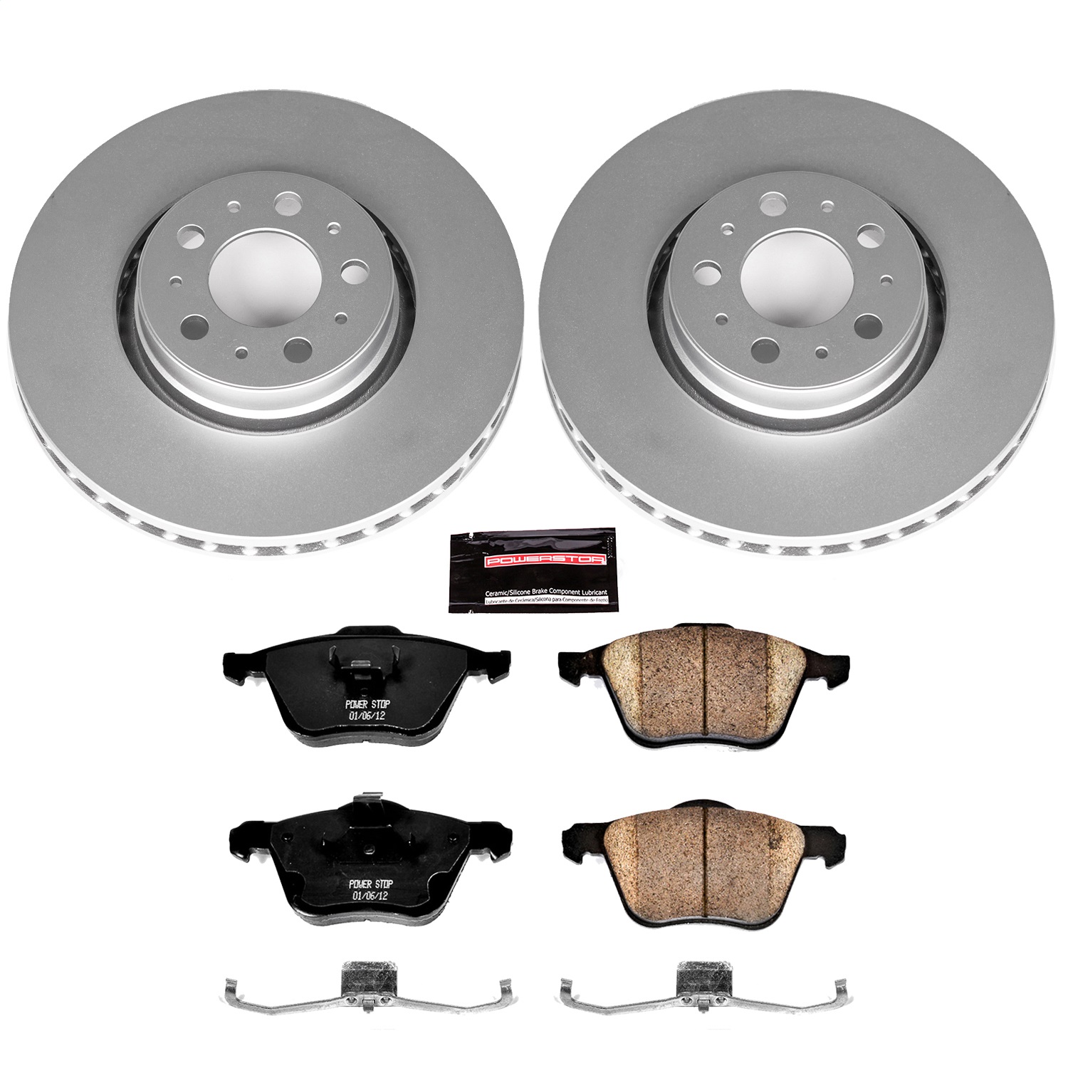 Power Stop - CRK3063 - Front - Disc Brake Pad and Rotor Kit