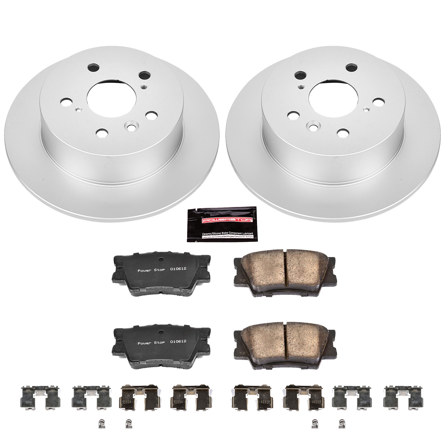 Power Stop - CRK3068 - Rear - Disc Brake Pad and Rotor Kit