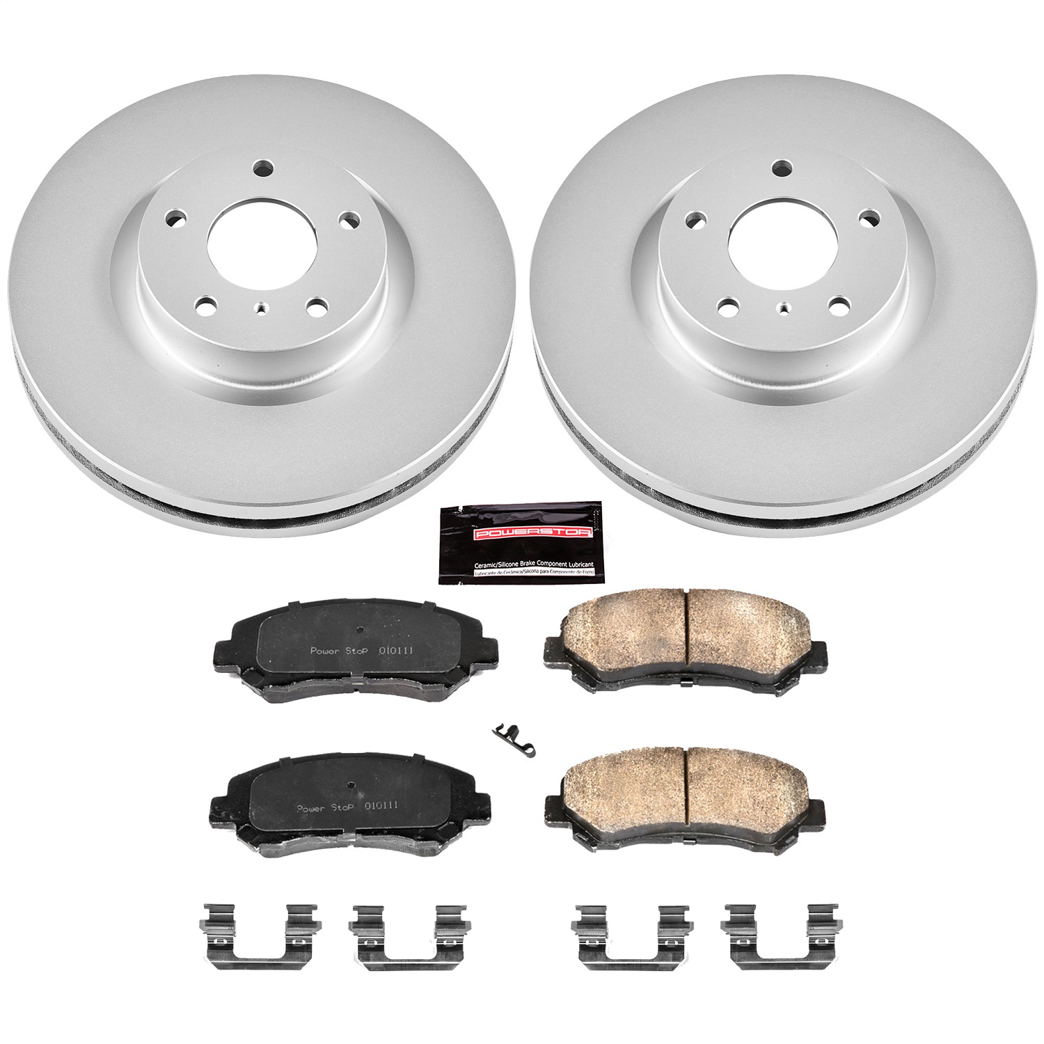 Power Stop - CRK3076 - Front - Disc Brake Pad and Rotor Kit