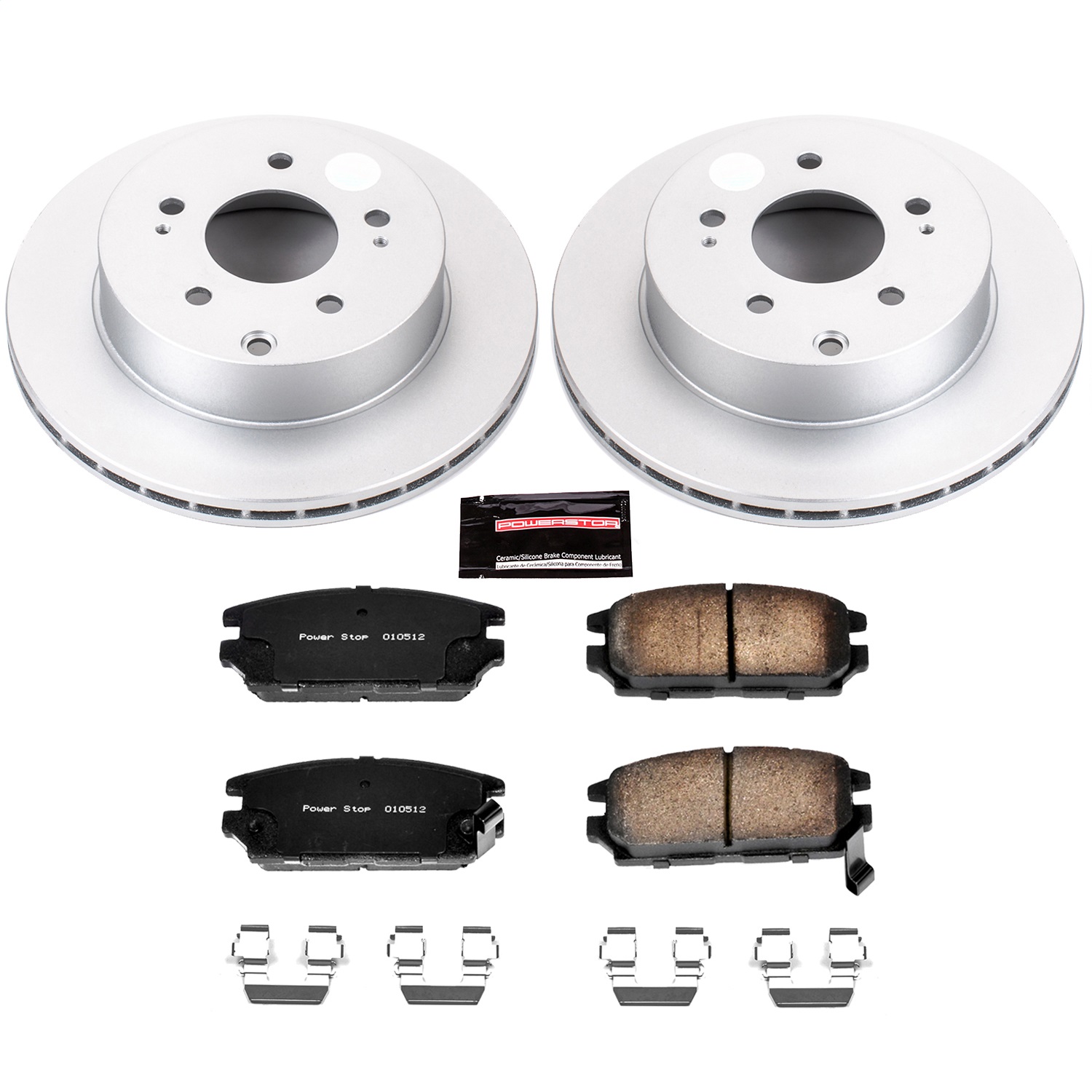 Power Stop - CRK3079 - Rear - Disc Brake Pad and Rotor Kit