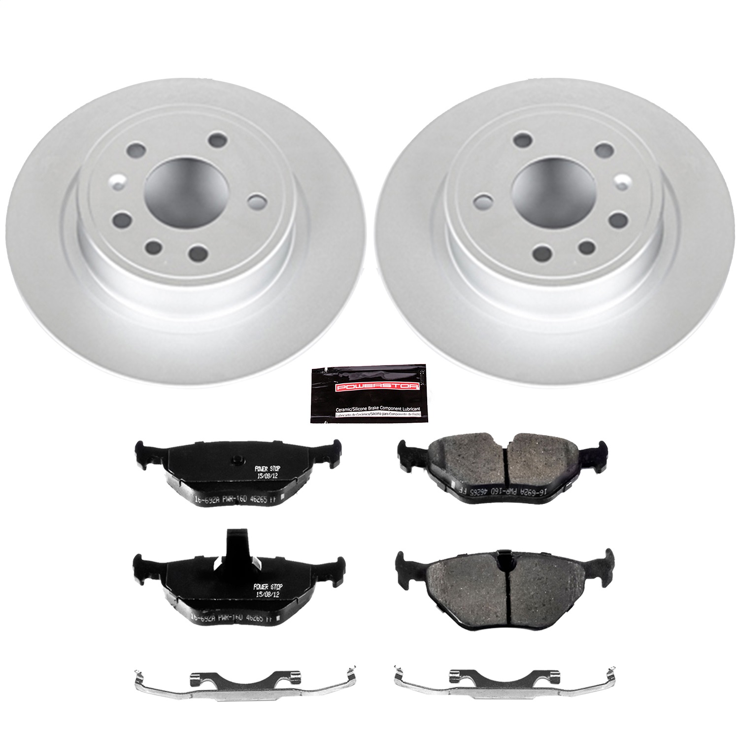 Power Stop - CRK3080 - Rear - Disc Brake Pad and Rotor Kit