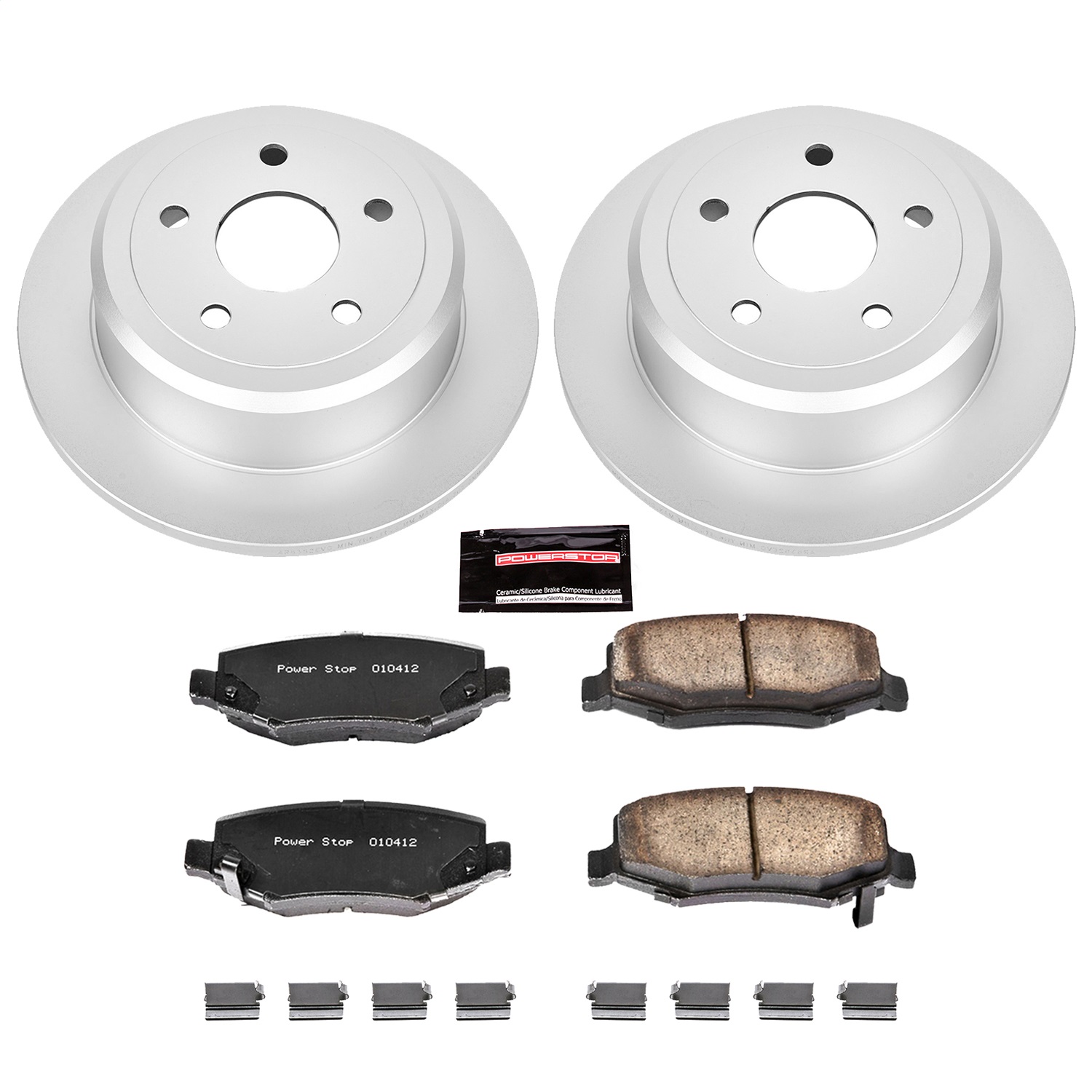 Power Stop - CRK3090 - Rear - Disc Brake Pad and Rotor Kit