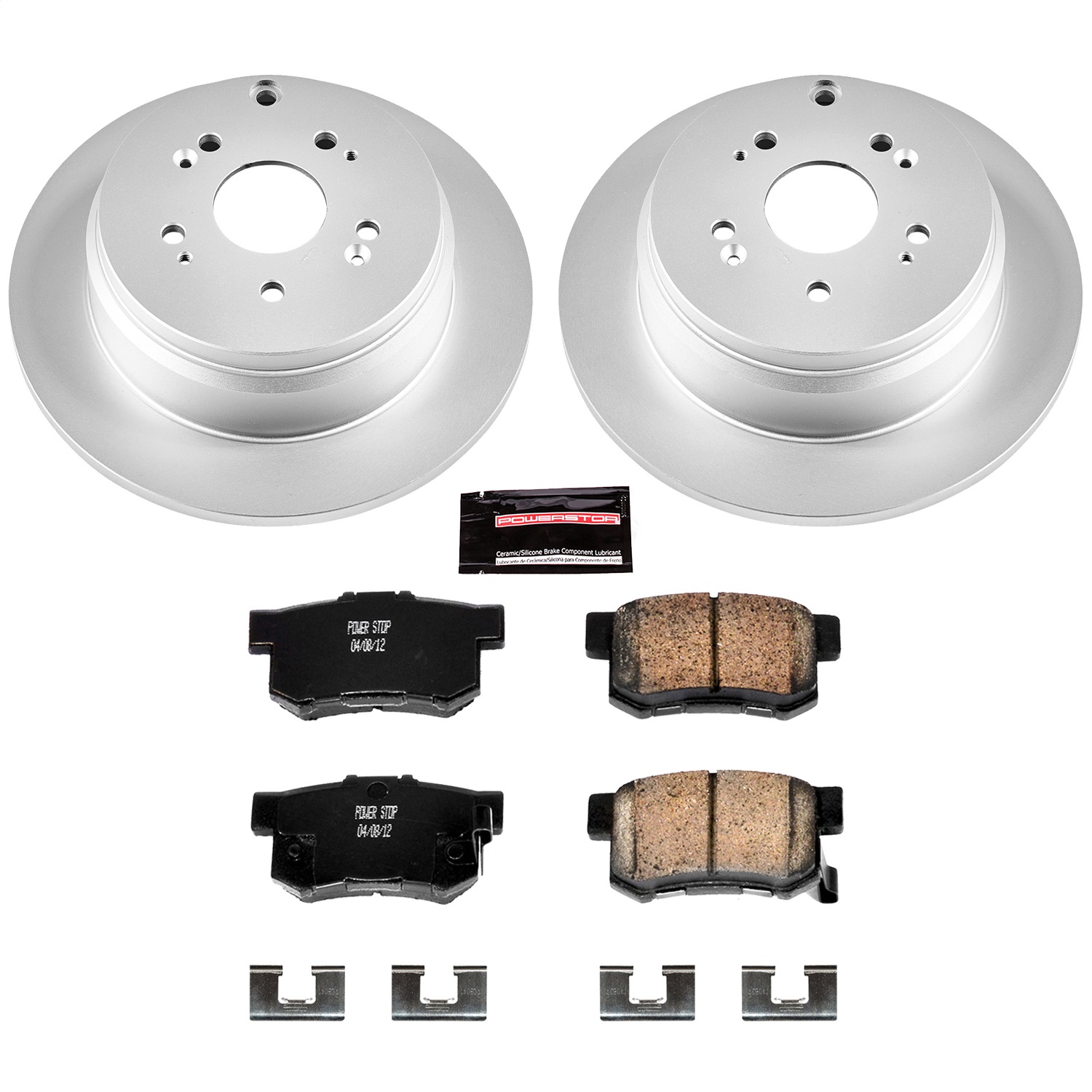 Power Stop - CRK3098 - Rear - Disc Brake Pad and Rotor Kit