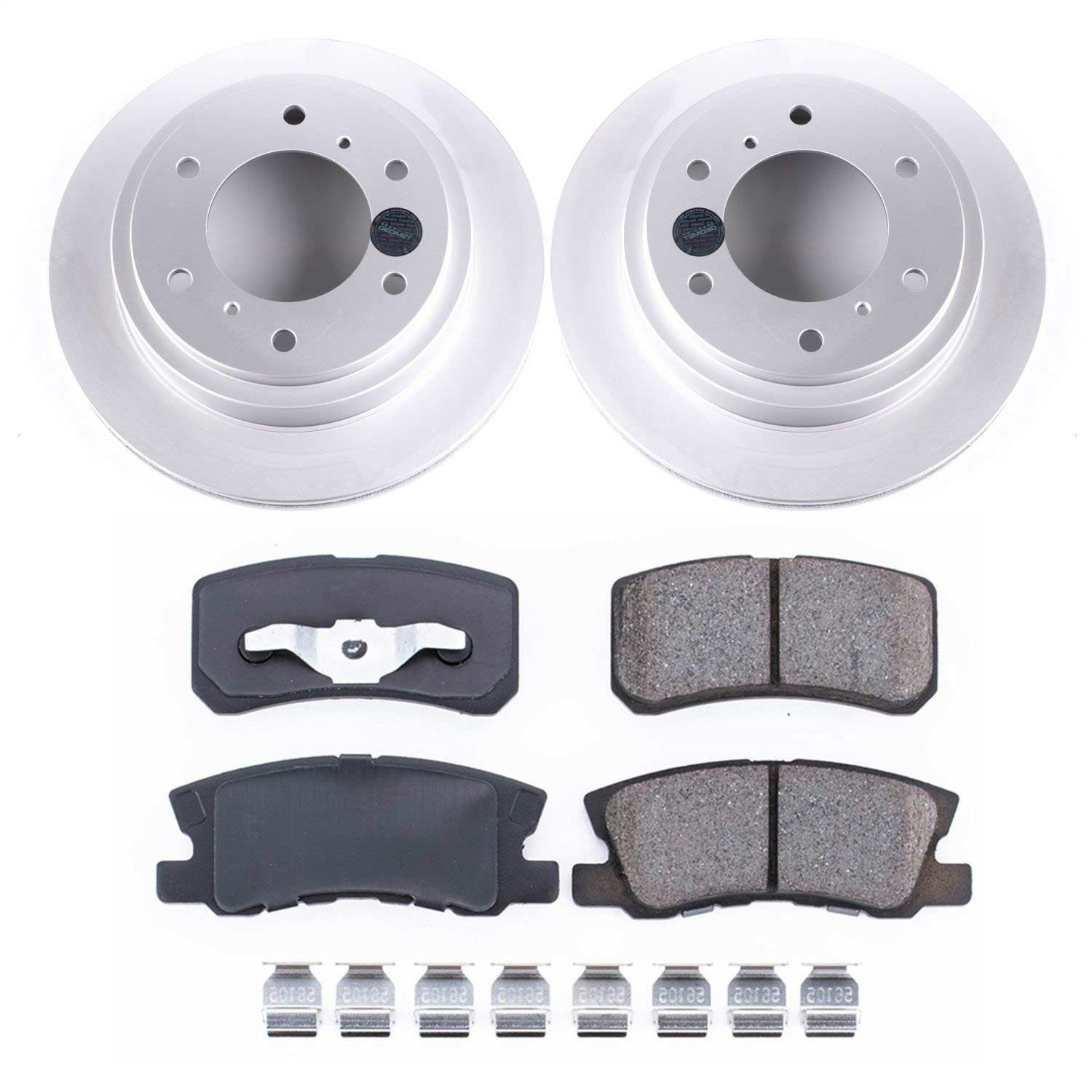 Power Stop - CRK3119 - Rear - Disc Brake Pad and Rotor Kit