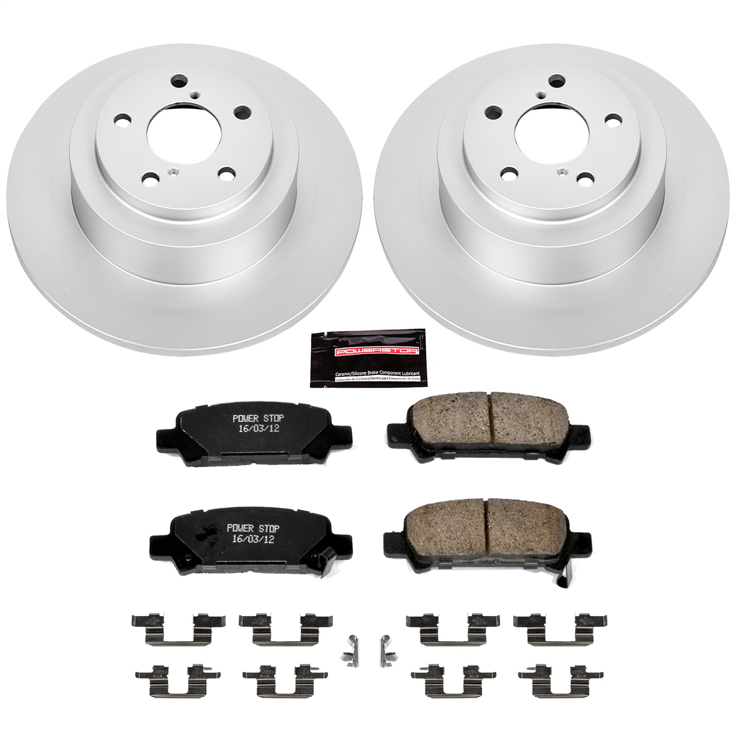 Power Stop - CRK3124 - Rear - Disc Brake Pad and Rotor Kit
