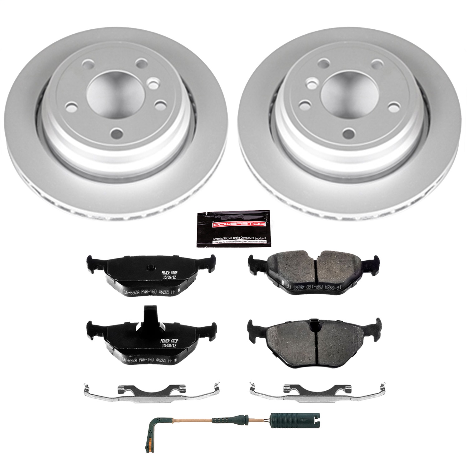 Power Stop - CRK3125 - Rear - Disc Brake Pad and Rotor Kit