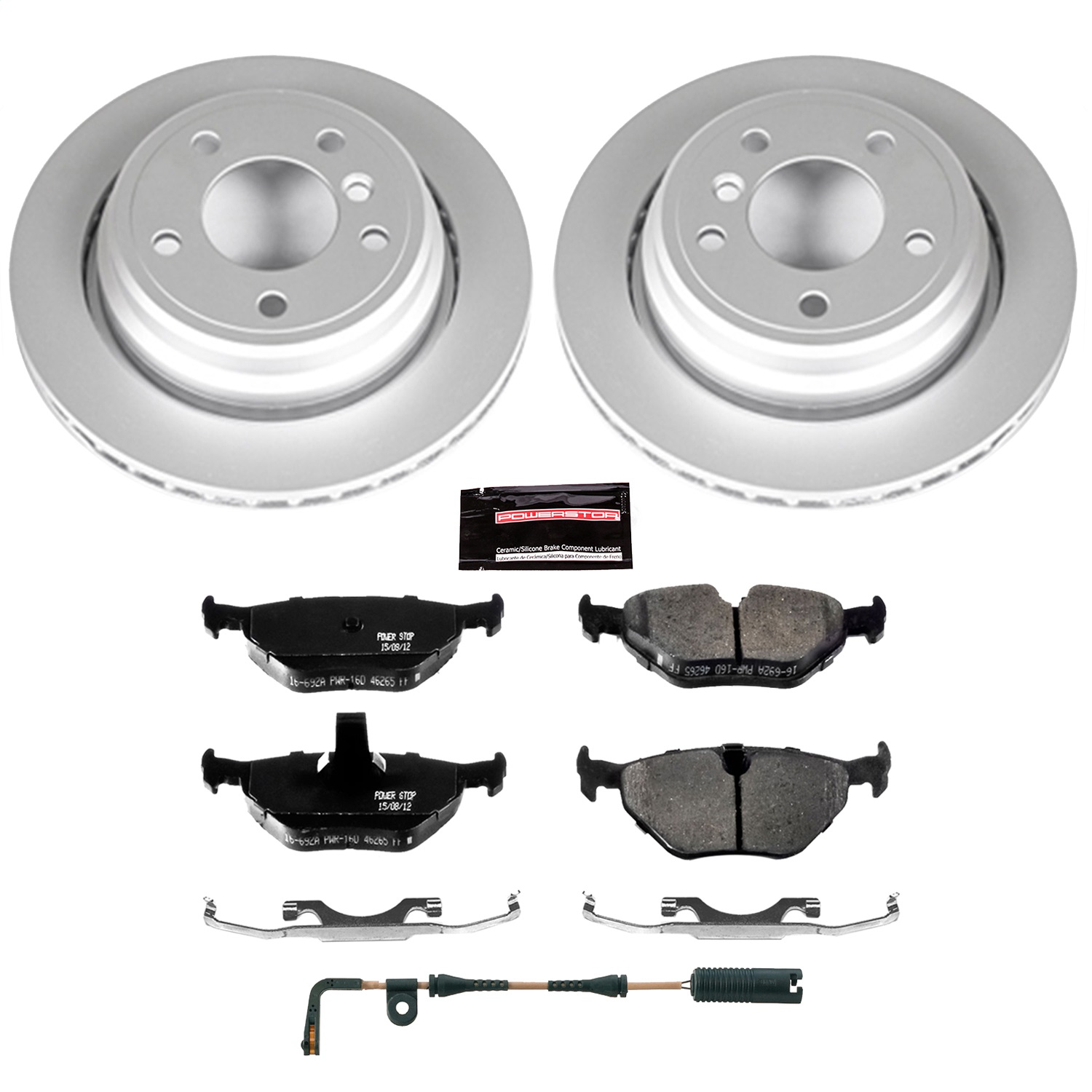 Power Stop - CRK3126 - Rear - Disc Brake Pad and Rotor Kit