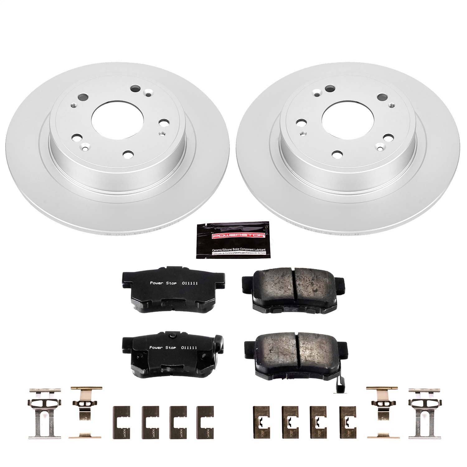 Power Stop - CRK3128 - Rear - Disc Brake Pad and Rotor Kit