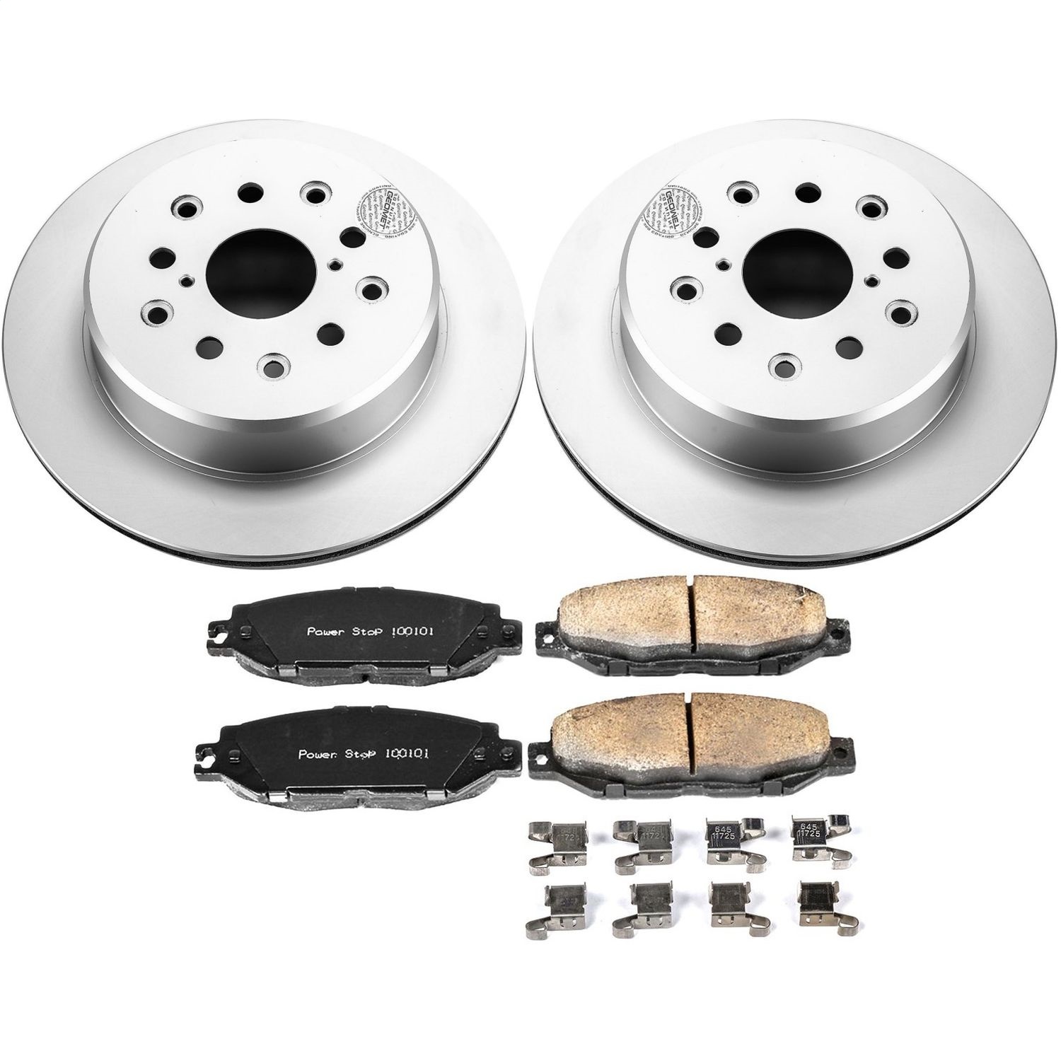 Power Stop - CRK3134 - Rear - Disc Brake Pad and Rotor Kit