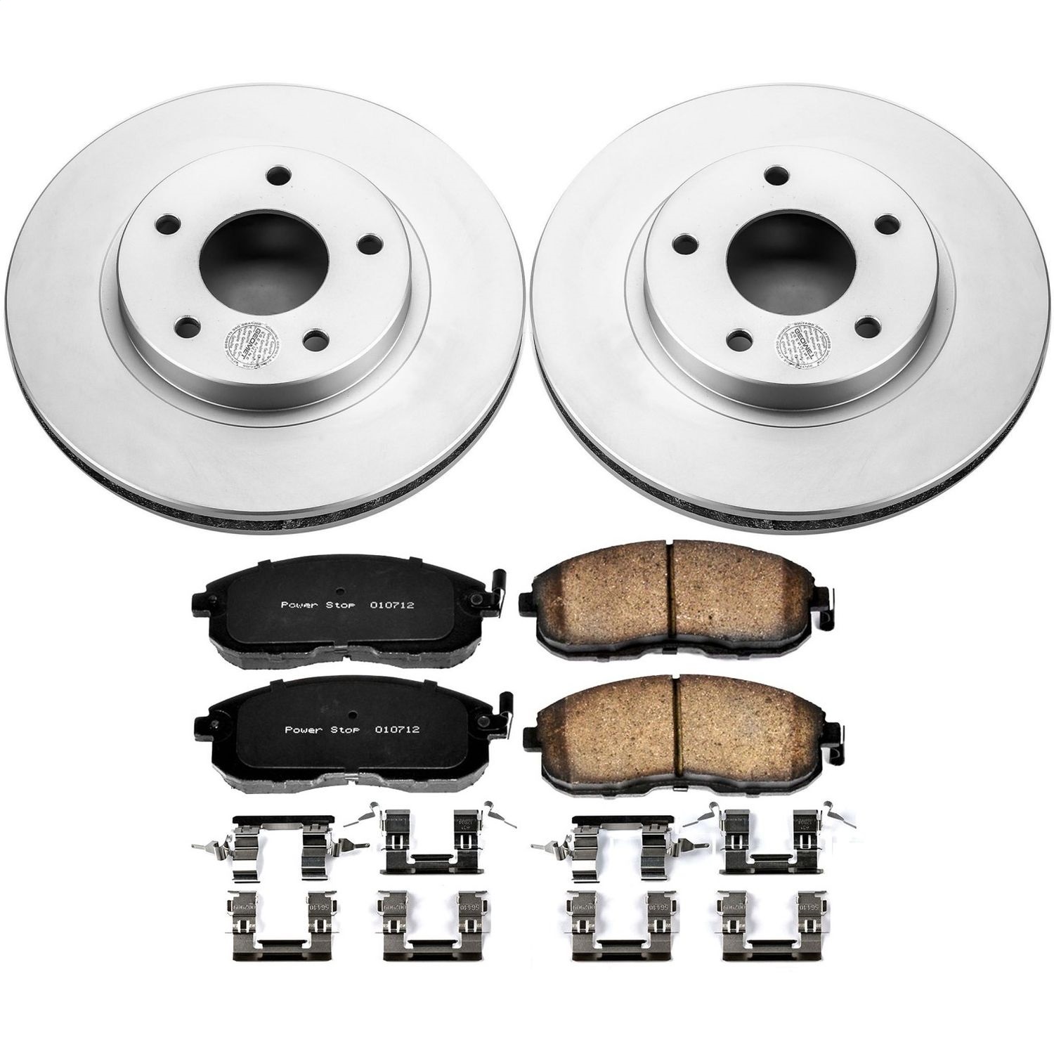 Power Stop - CRK3137 - Front - Disc Brake Pad and Rotor Kit
