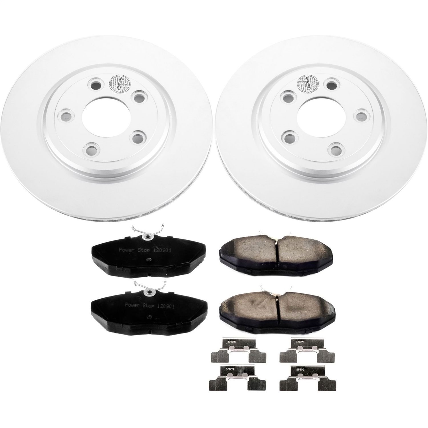 Power Stop - CRK3141 - Rear - Disc Brake Pad and Rotor Kit