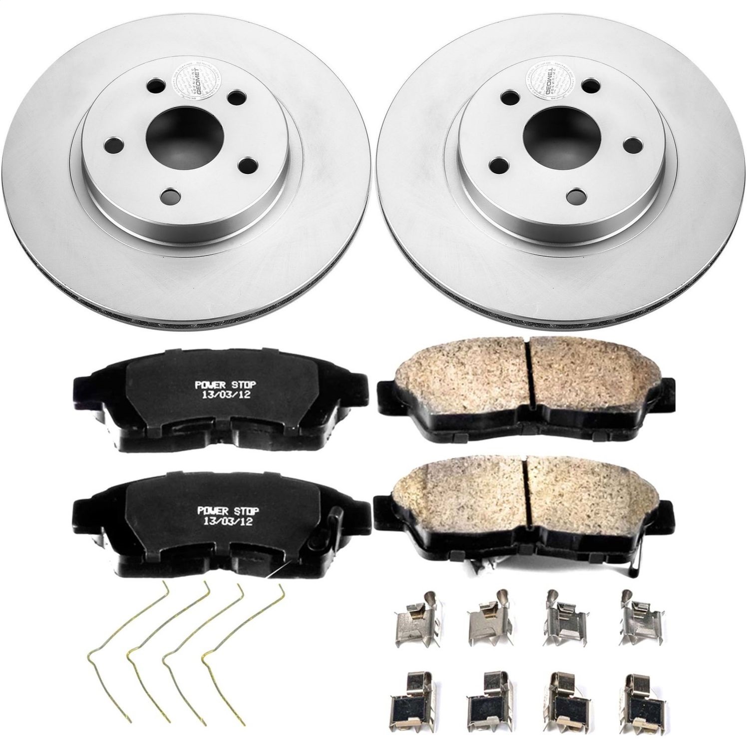 Power Stop - CRK3163 - Front - Disc Brake Pad and Rotor Kit