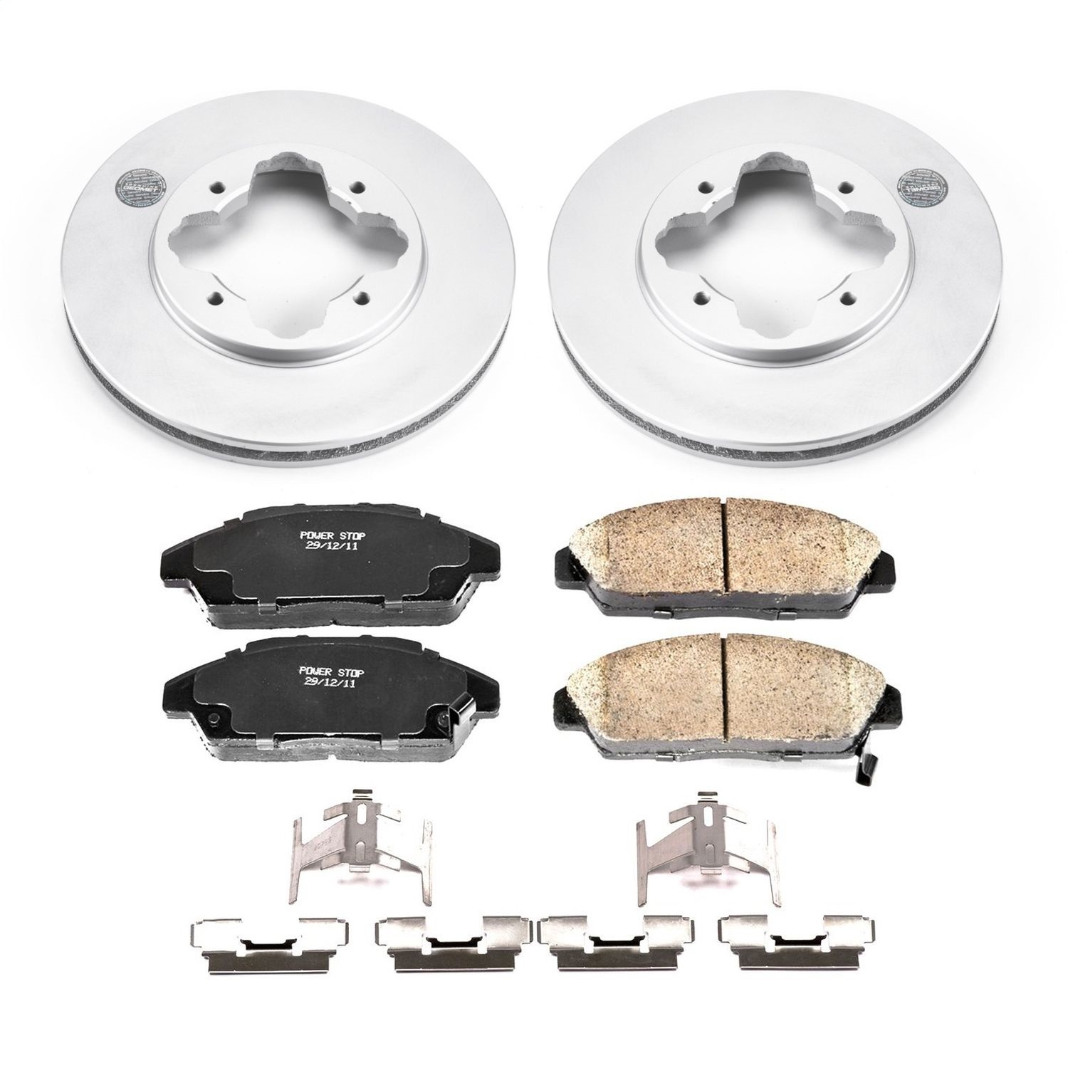 Power Stop - CRK3164 - Front - Disc Brake Pad and Rotor Kit