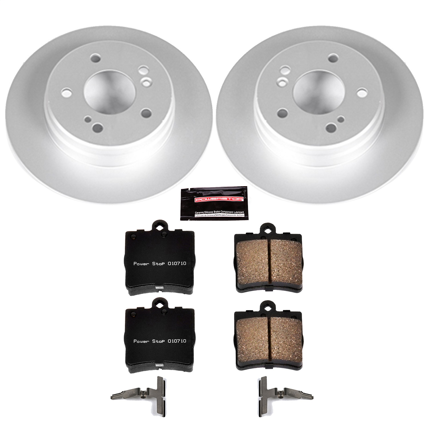 Power Stop - CRK368 - Rear - Disc Brake Pad and Rotor Kit