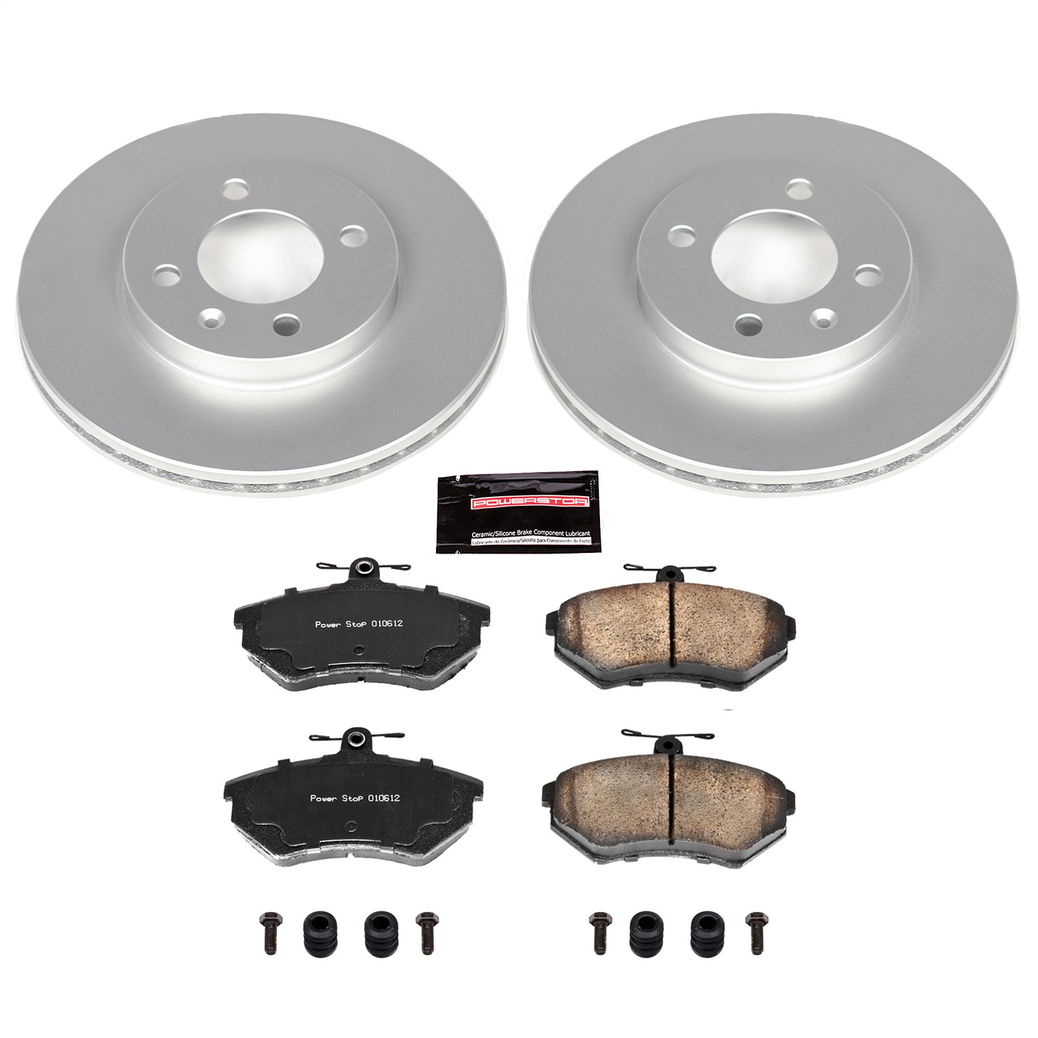 Power Stop - CRK374 - Front - Disc Brake Pad and Rotor Kit