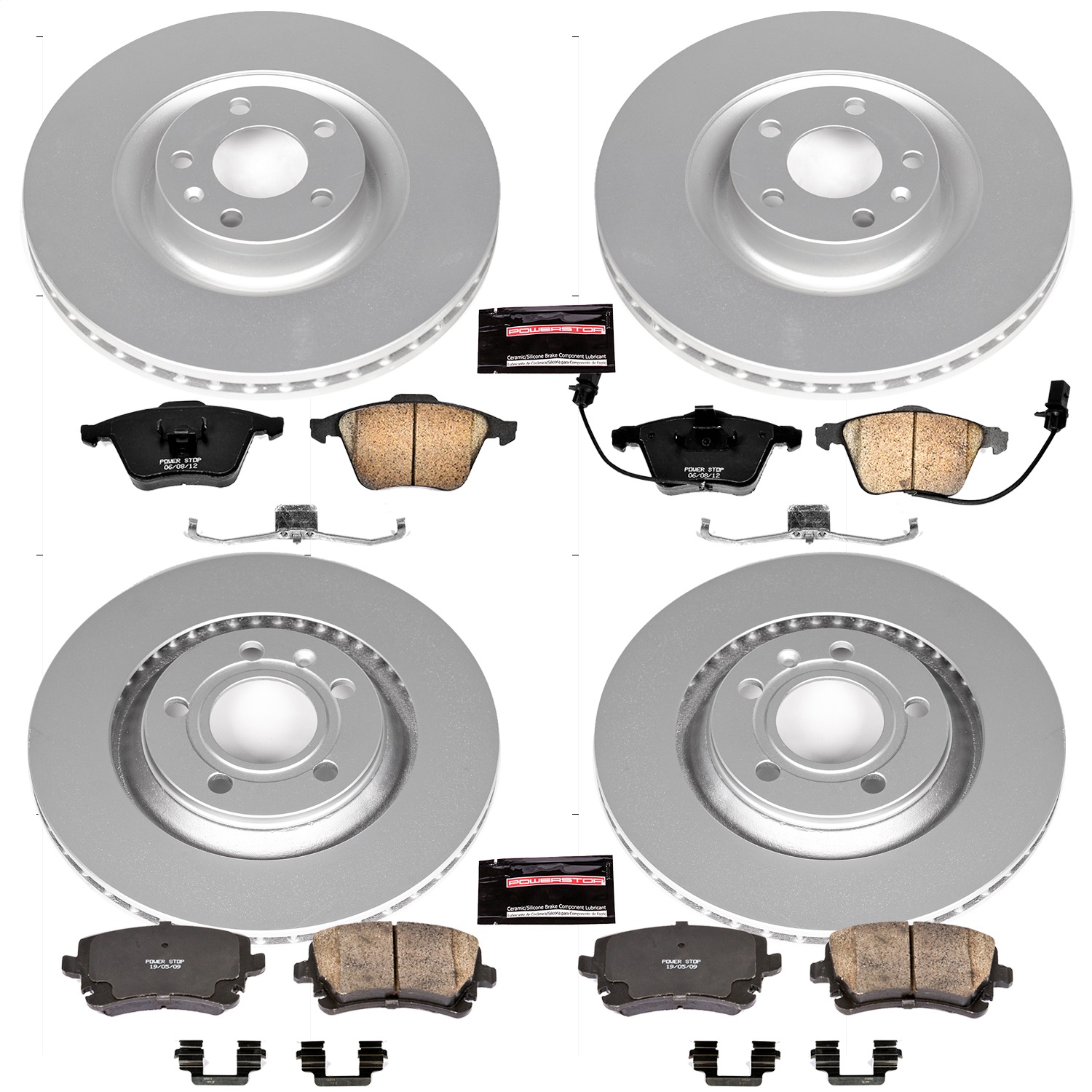 Power Stop - CRK4010 - Front and Rear - Disc Brake Pad and Rotor Kit