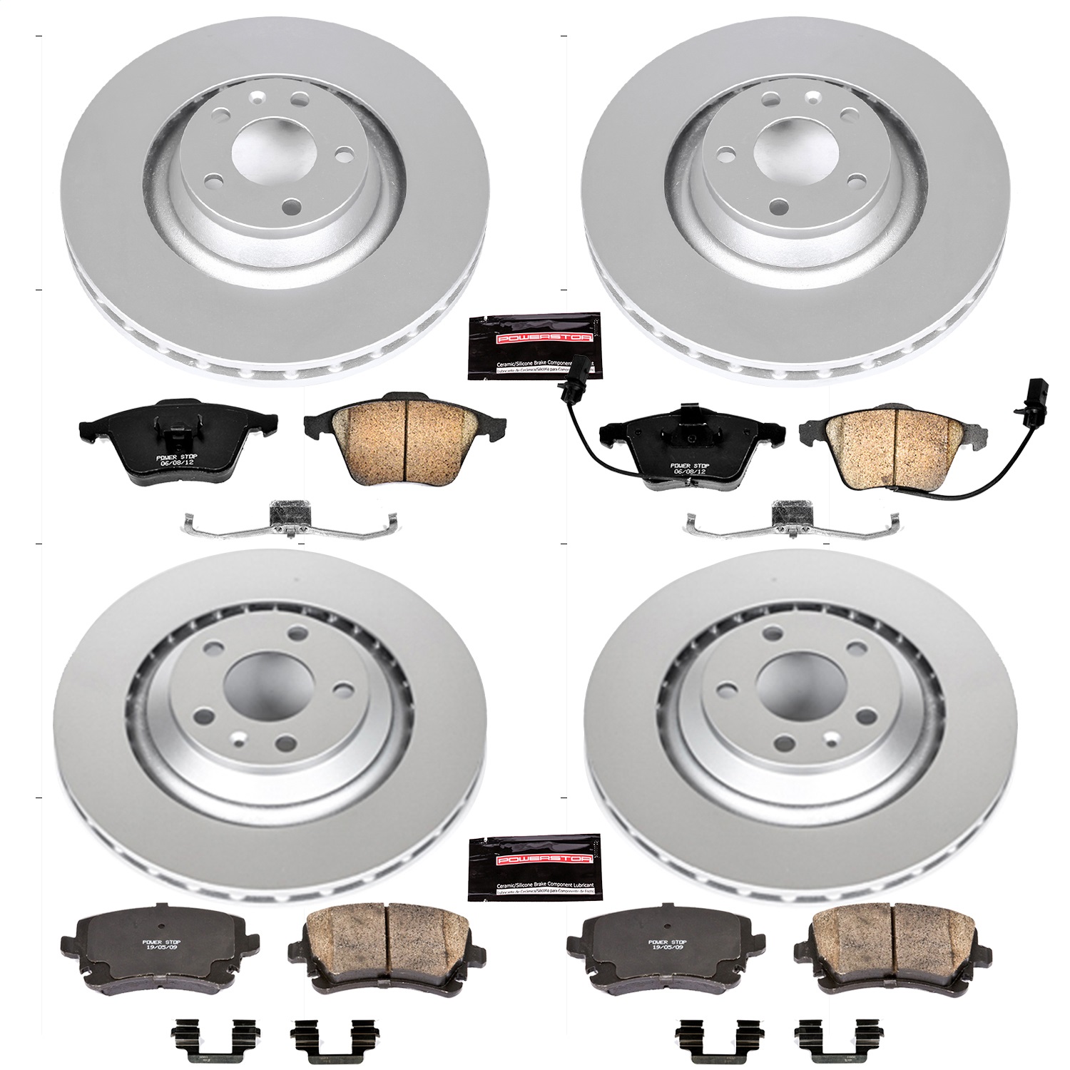 Power Stop - CRK4013 - Front and Rear - Disc Brake Pad and Rotor Kit