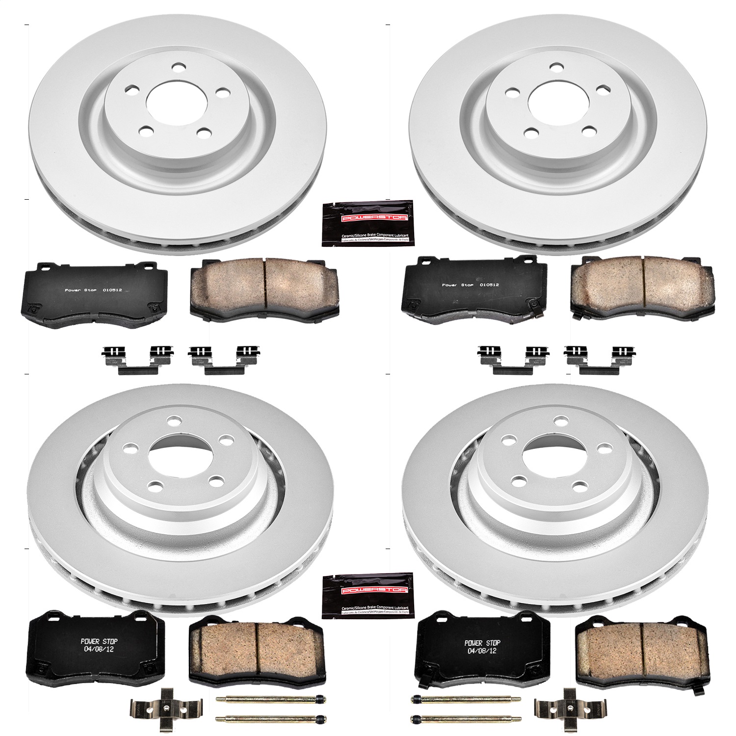 Power Stop - CRK4023 - Front and Rear - Disc Brake Pad and Rotor Kit