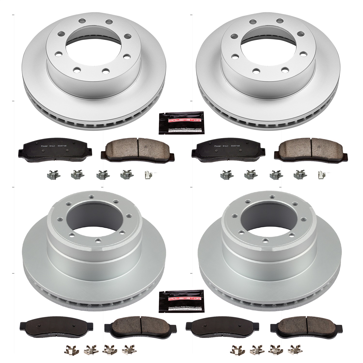 Power Stop - CRK4033 - Front and Rear - Disc Brake Pad and Rotor Kit