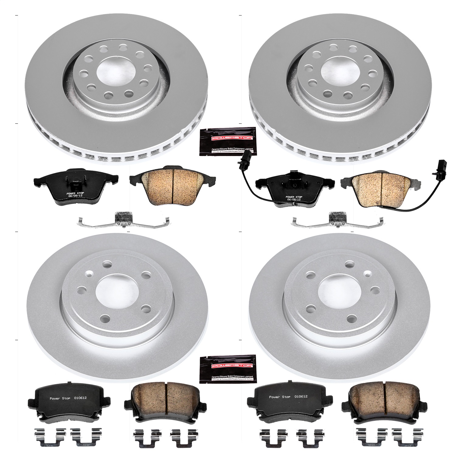 Power Stop - CRK4065 - Front and Rear - Disc Brake Pad and Rotor Kit