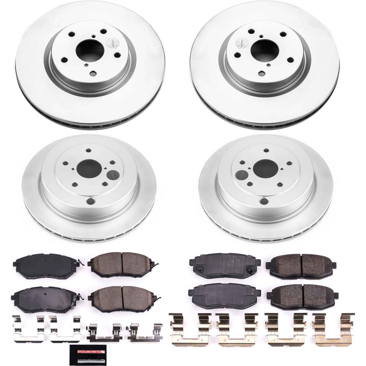 Power Stop - CRK4088 - Front and Rear - Disc Brake Pad and Rotor Kit