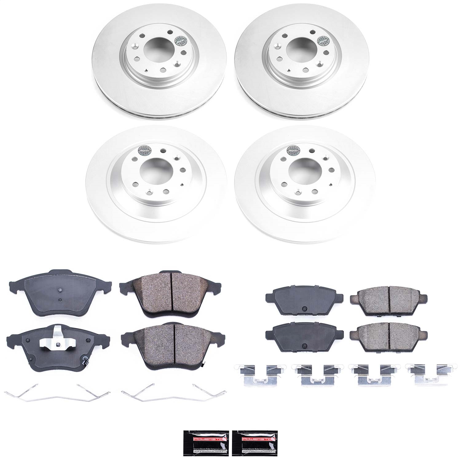 Power Stop - CRK4092 - Front and Rear - Disc Brake Pad and Rotor Kit