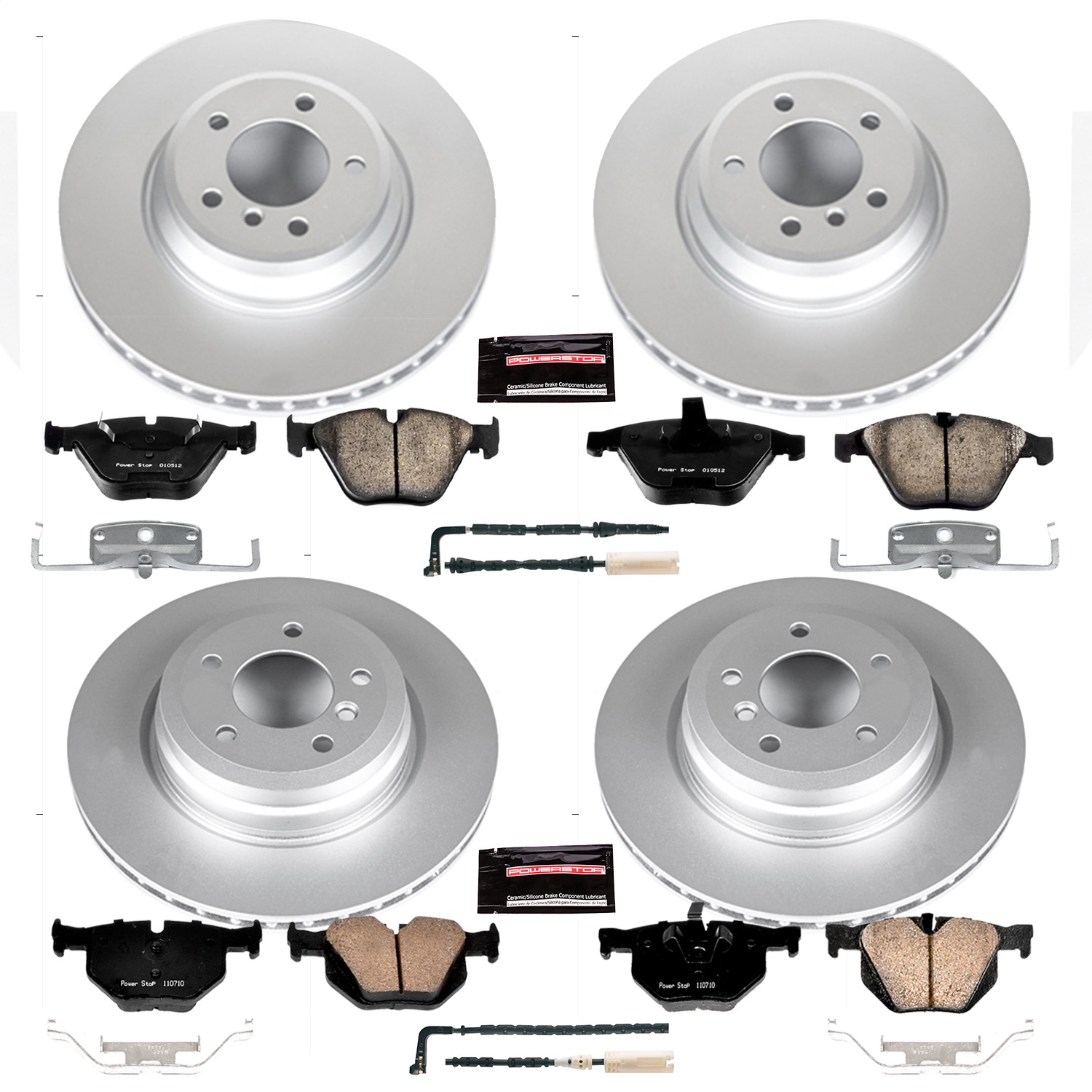 Power Stop - CRK4094 - Front and Rear - Disc Brake Pad and Rotor Kit