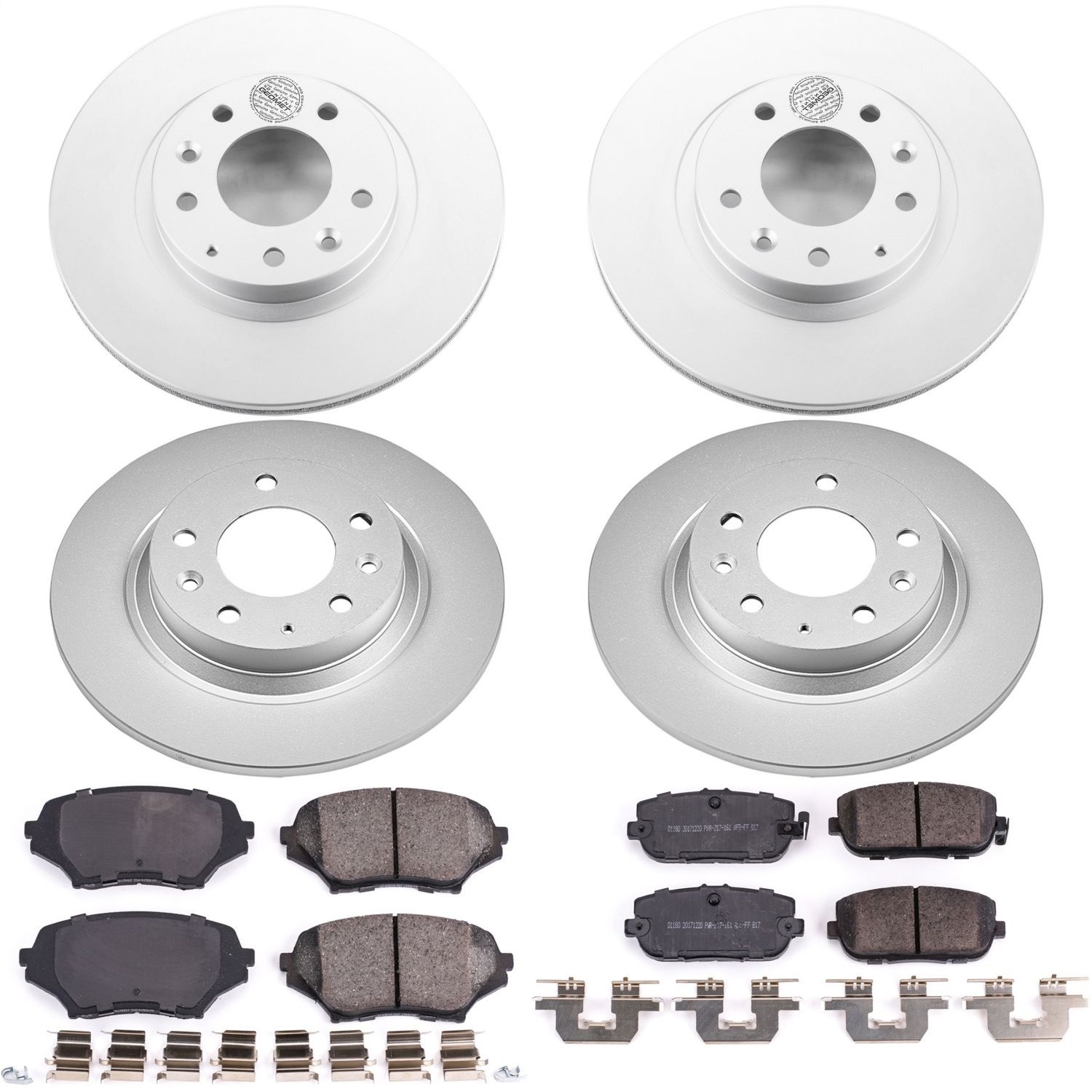 Power Stop - CRK4098 - Front and Rear - Disc Brake Pad and Rotor Kit