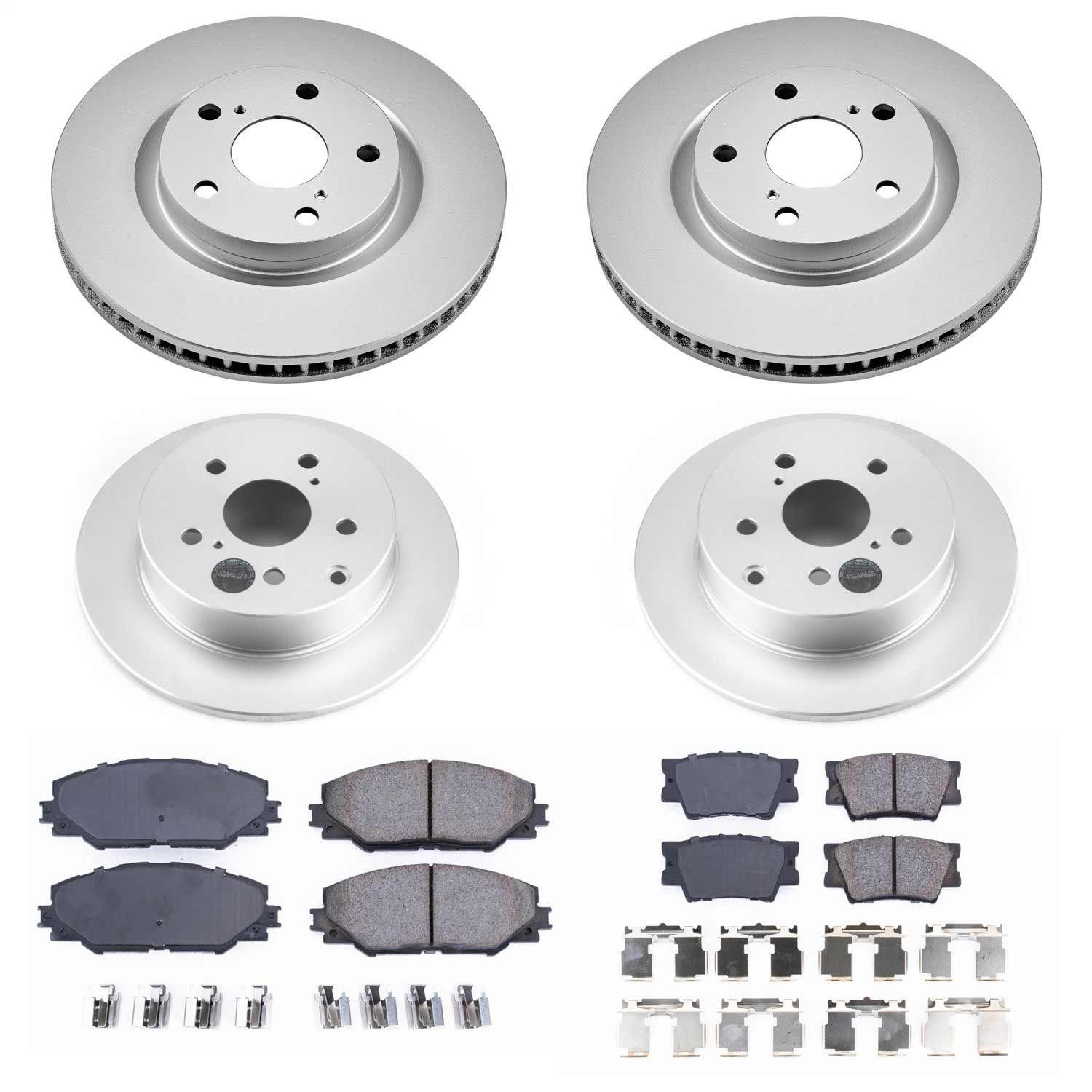 Power Stop - CRK4099 - Front and Rear - Disc Brake Pad and Rotor Kit
