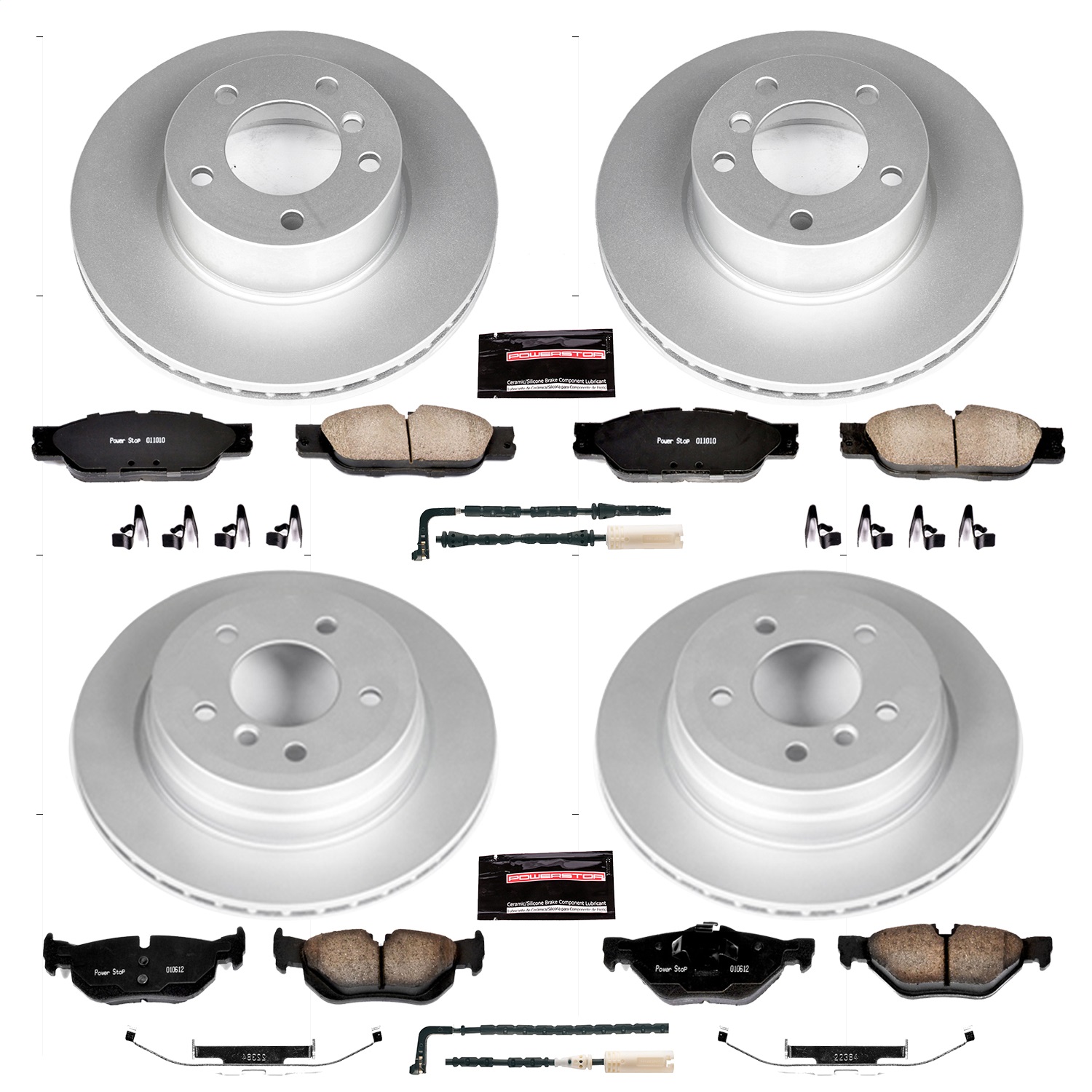 Power Stop - CRK4103 - Front and Rear - Disc Brake Pad and Rotor Kit