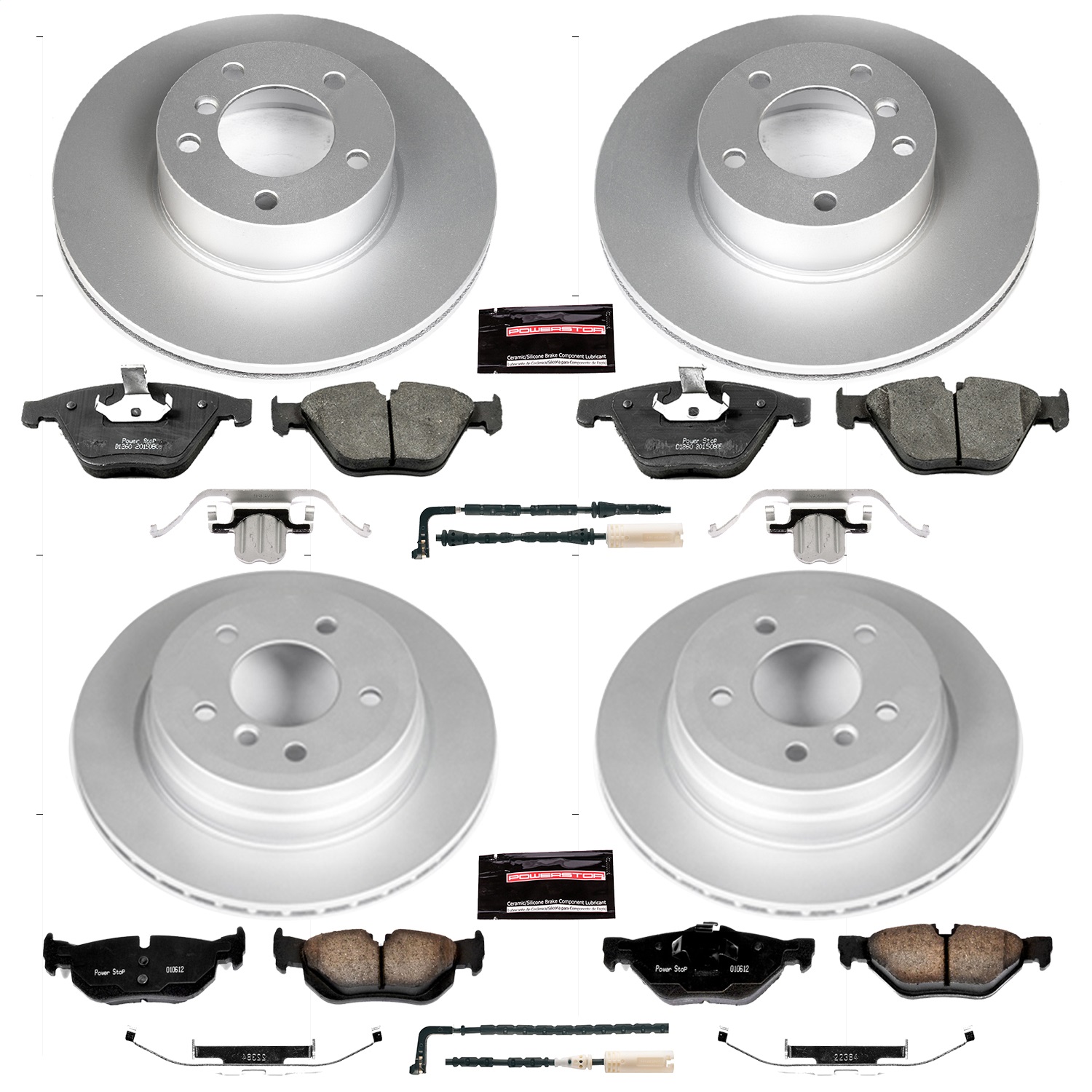 Power Stop - CRK4104 - Front and Rear - Disc Brake Pad and Rotor Kit