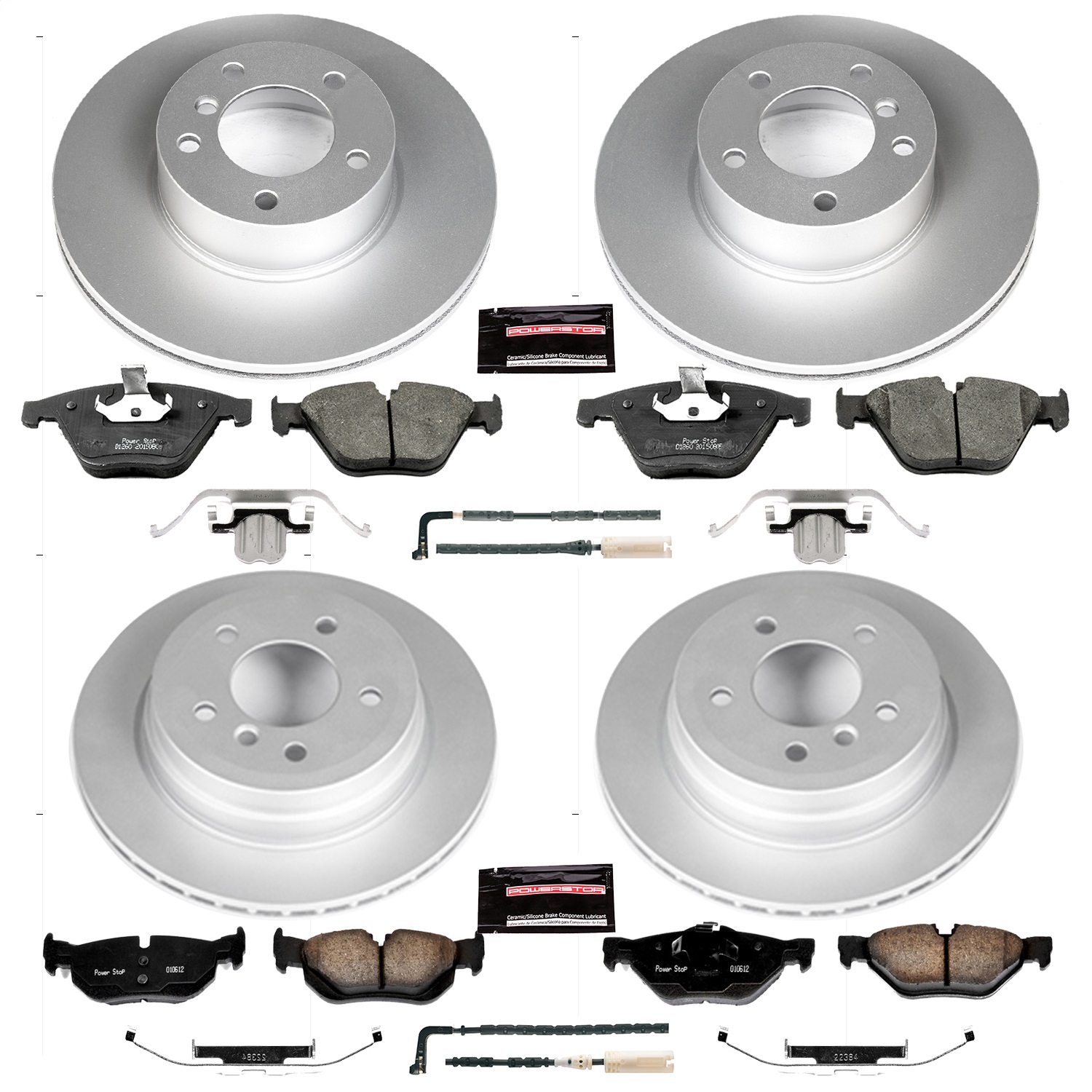 Power Stop - CRK4105 - Front and Rear - Disc Brake Pad and Rotor Kit
