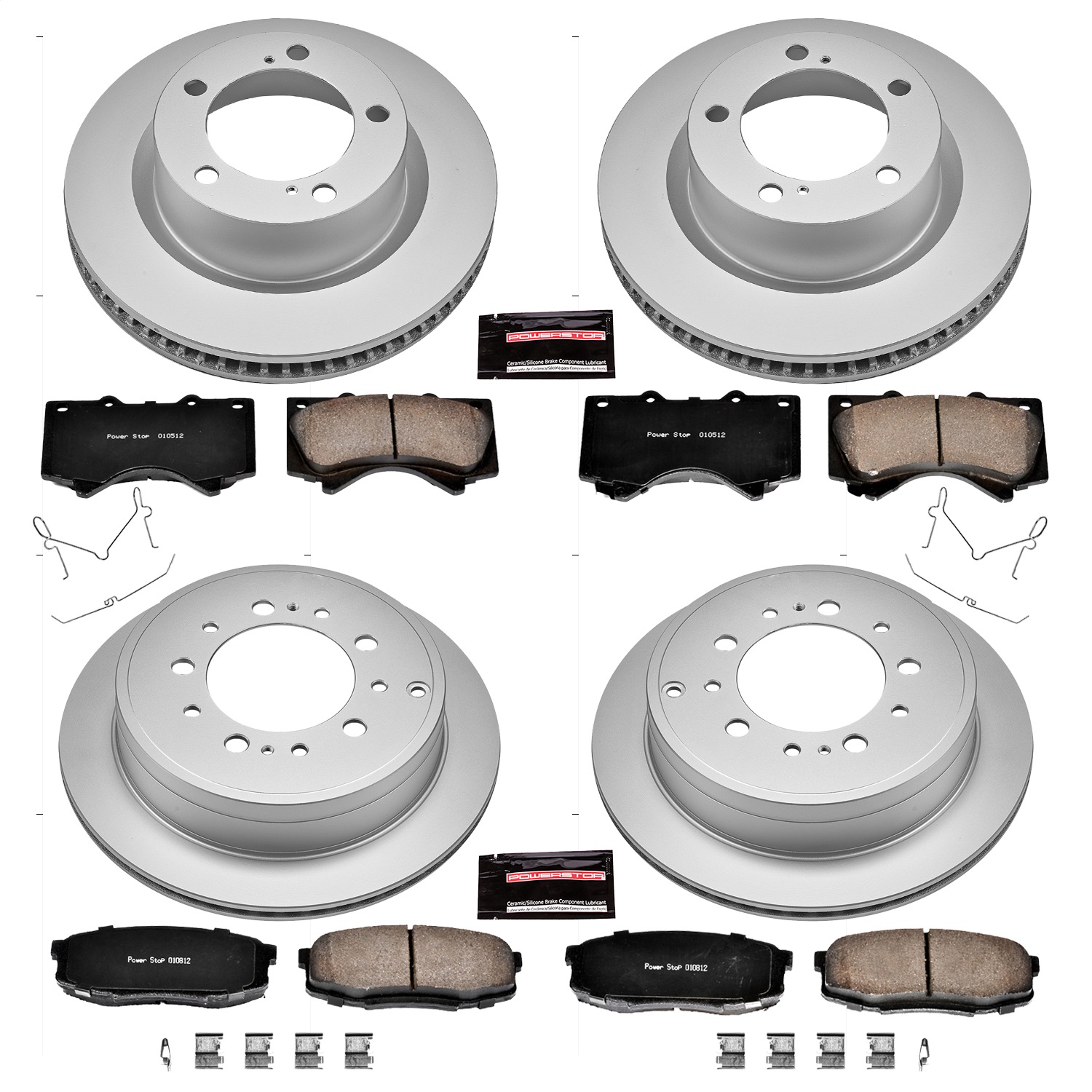 Power Stop - CRK4117 - Front and Rear - Disc Brake Pad and Rotor Kit