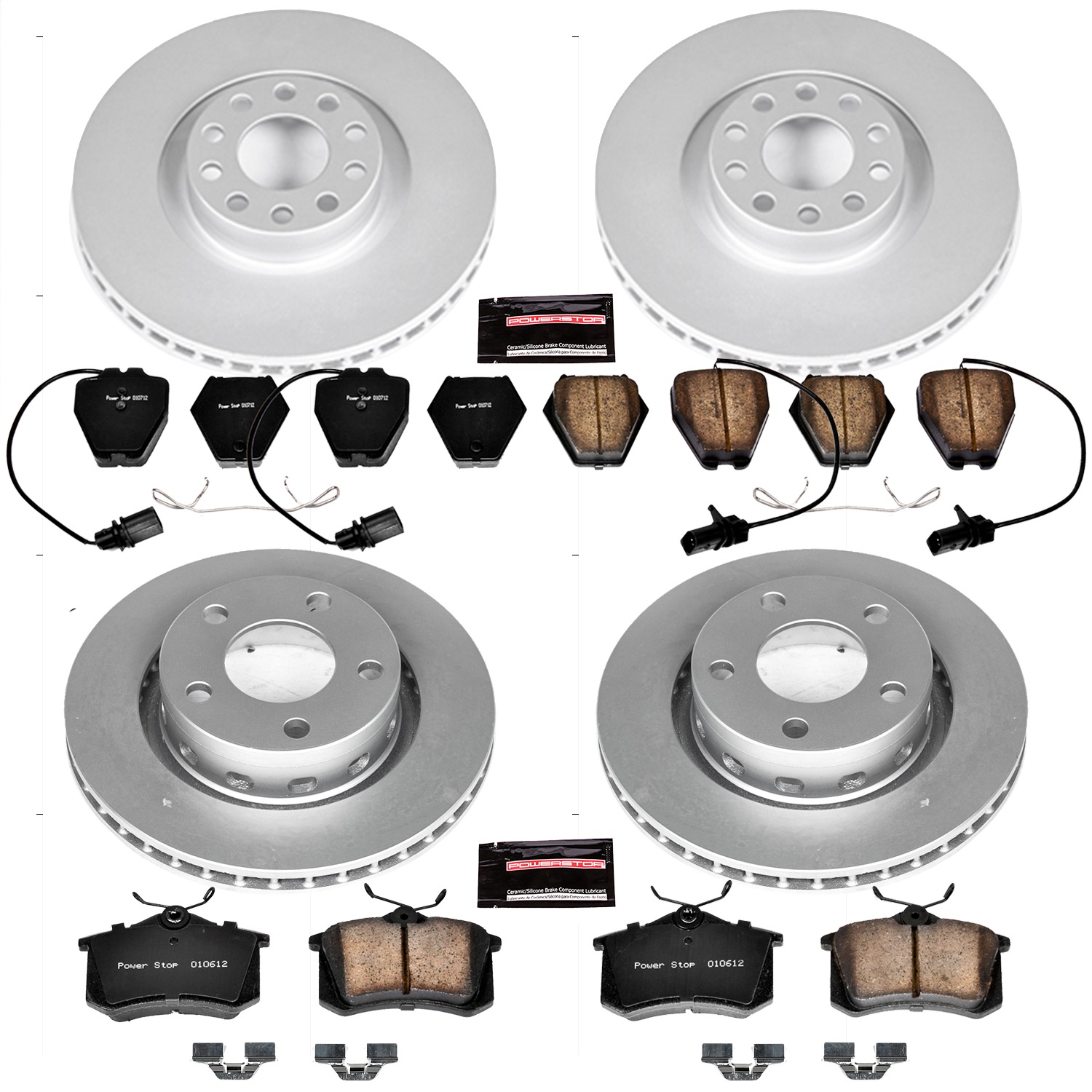 Power Stop - CRK4192 - Front and Rear - Disc Brake Pad and Rotor Kit