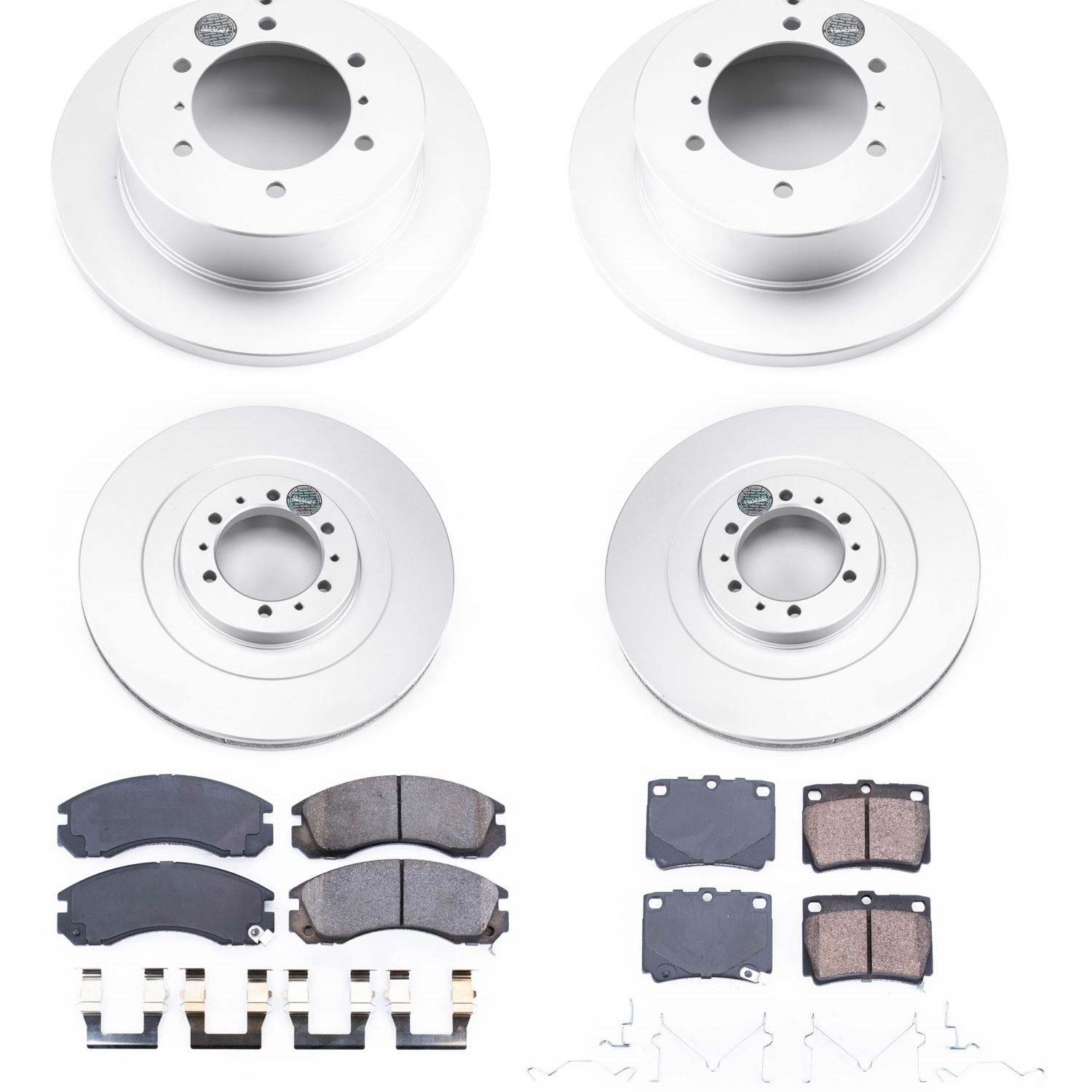 Power Stop - CRK4252 - Front and Rear - Disc Brake Pad and Rotor Kit