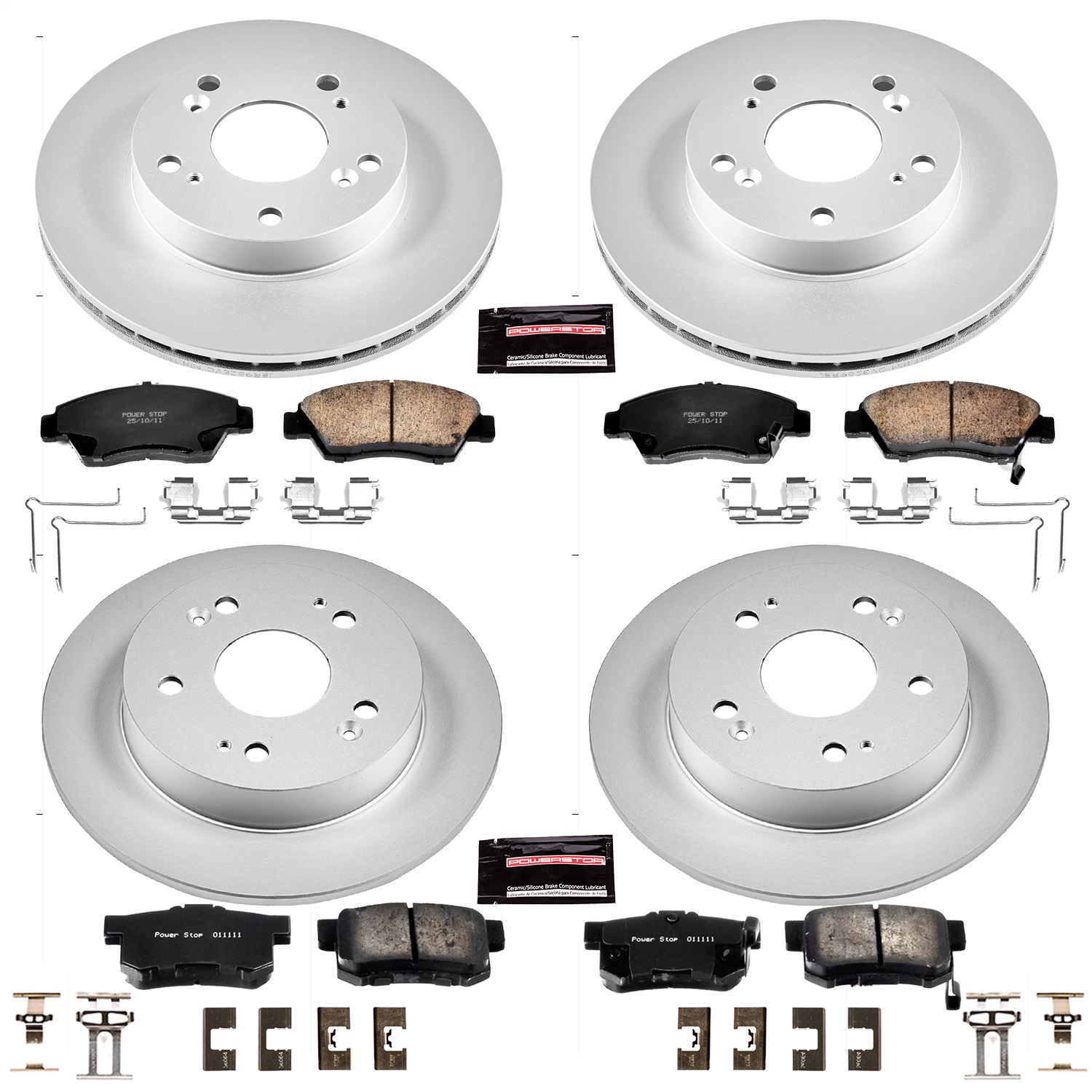 Power Stop - CRK4276 - Front and Rear - Disc Brake Pad and Rotor Kit