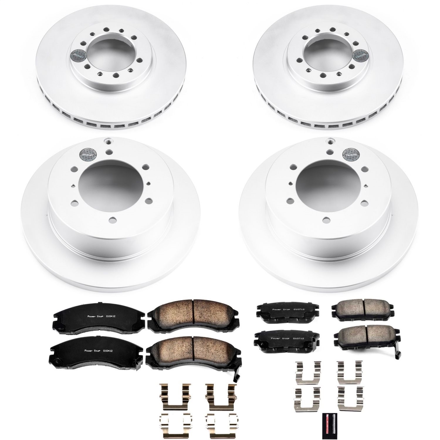 Power Stop - CRK4305 - Front and Rear - Disc Brake Pad and Rotor Kit