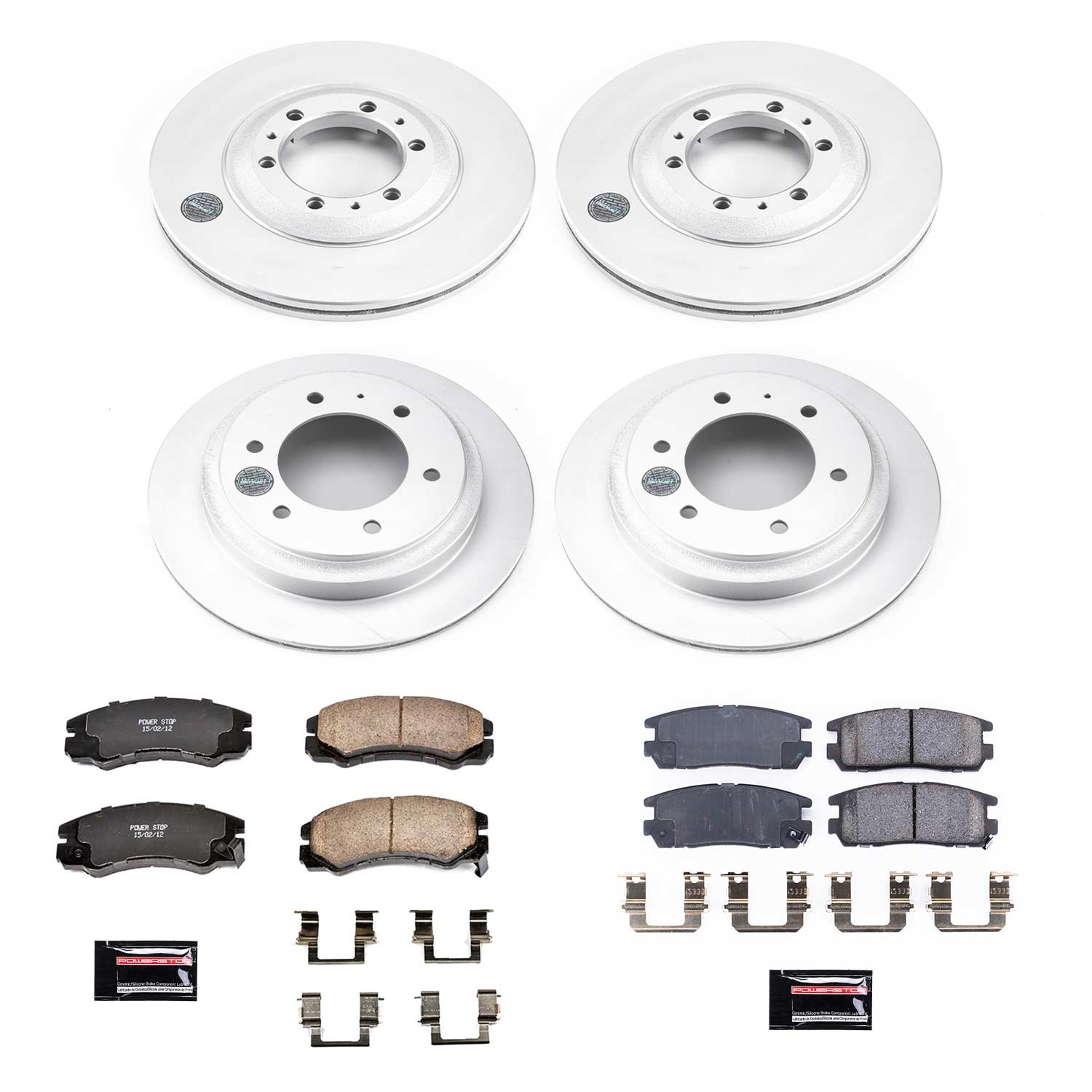 Power Stop - CRK4309 - Front and Rear - Disc Brake Pad and Rotor Kit