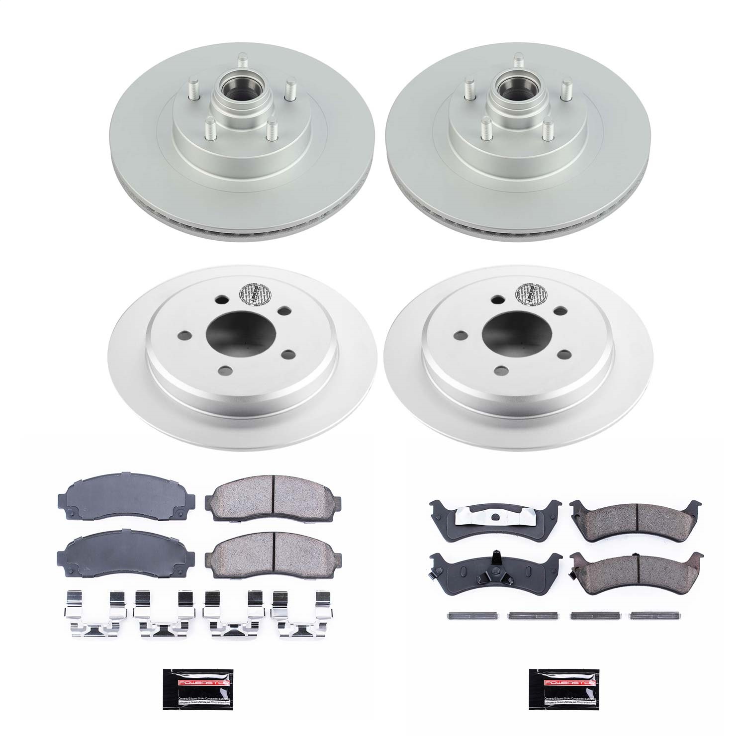 Power Stop - CRK4356 - Front and Rear - Disc Brake Pad and Rotor Kit