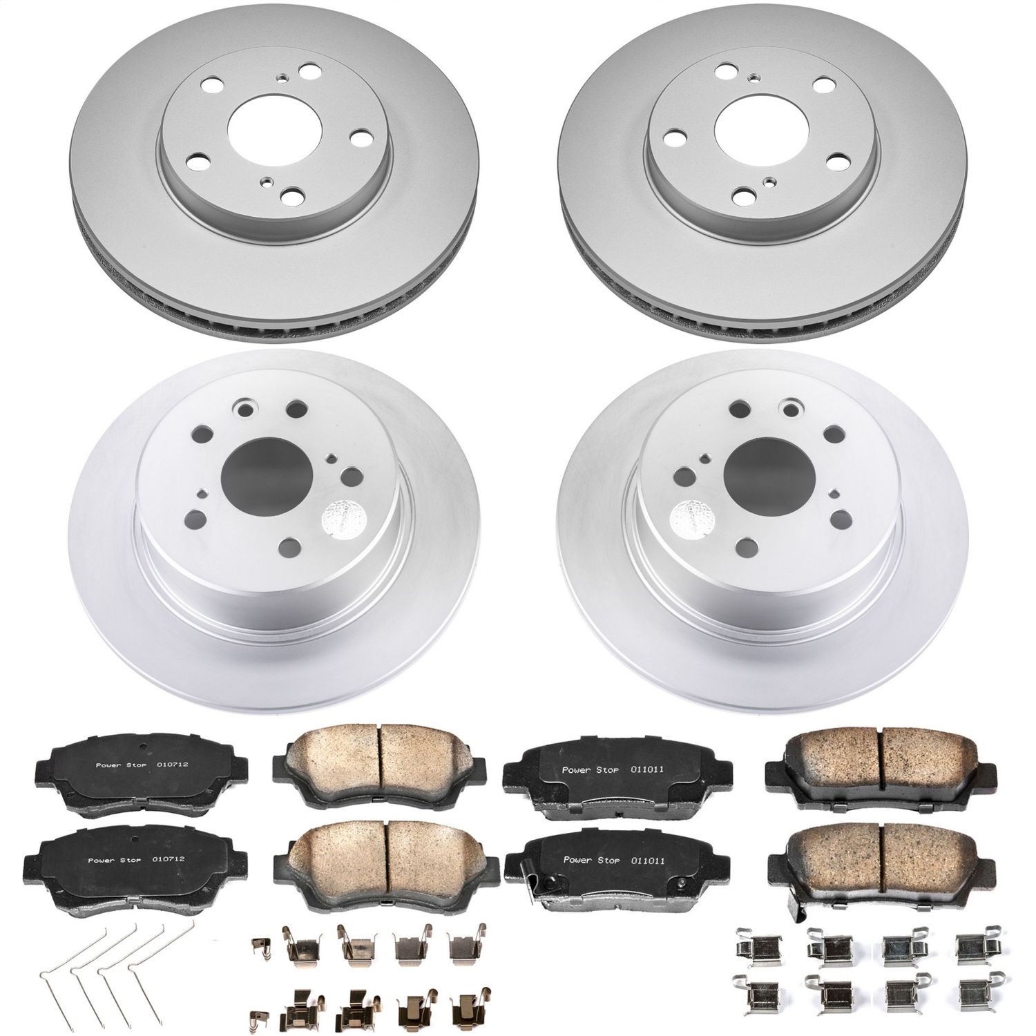 Power Stop - CRK4359 - Front and Rear - Disc Brake Pad and Rotor Kit