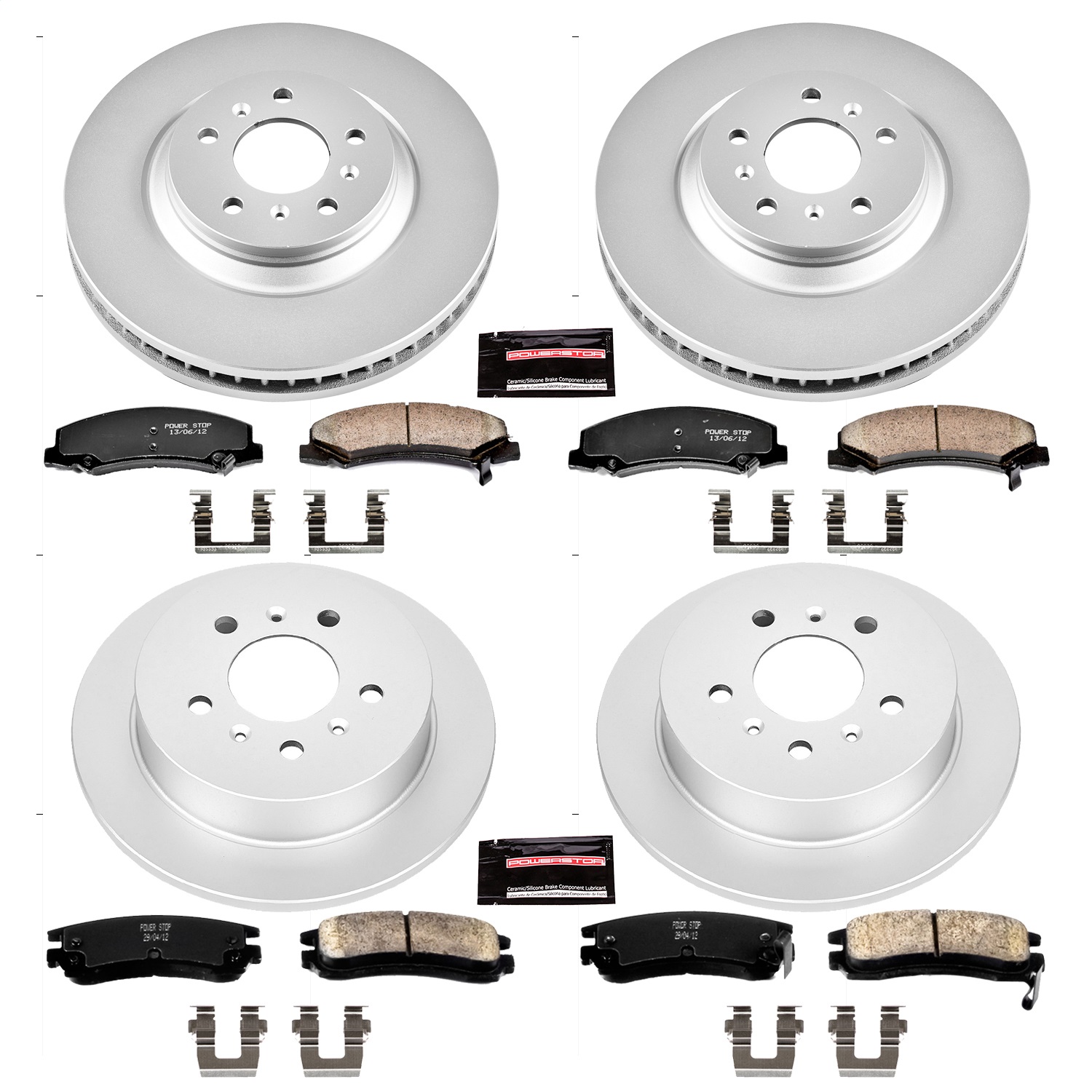 Power Stop - CRK4377 - Front and Rear - Disc Brake Pad and Rotor Kit