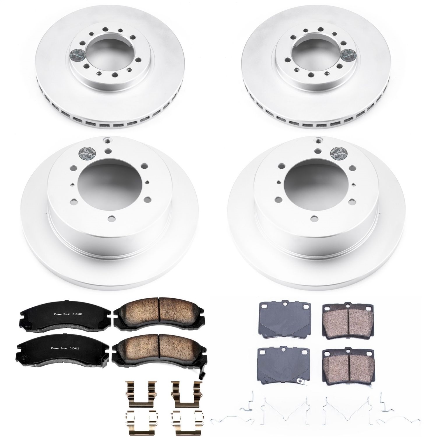 Power Stop - CRK4402 - Front and Rear - Disc Brake Pad and Rotor Kit
