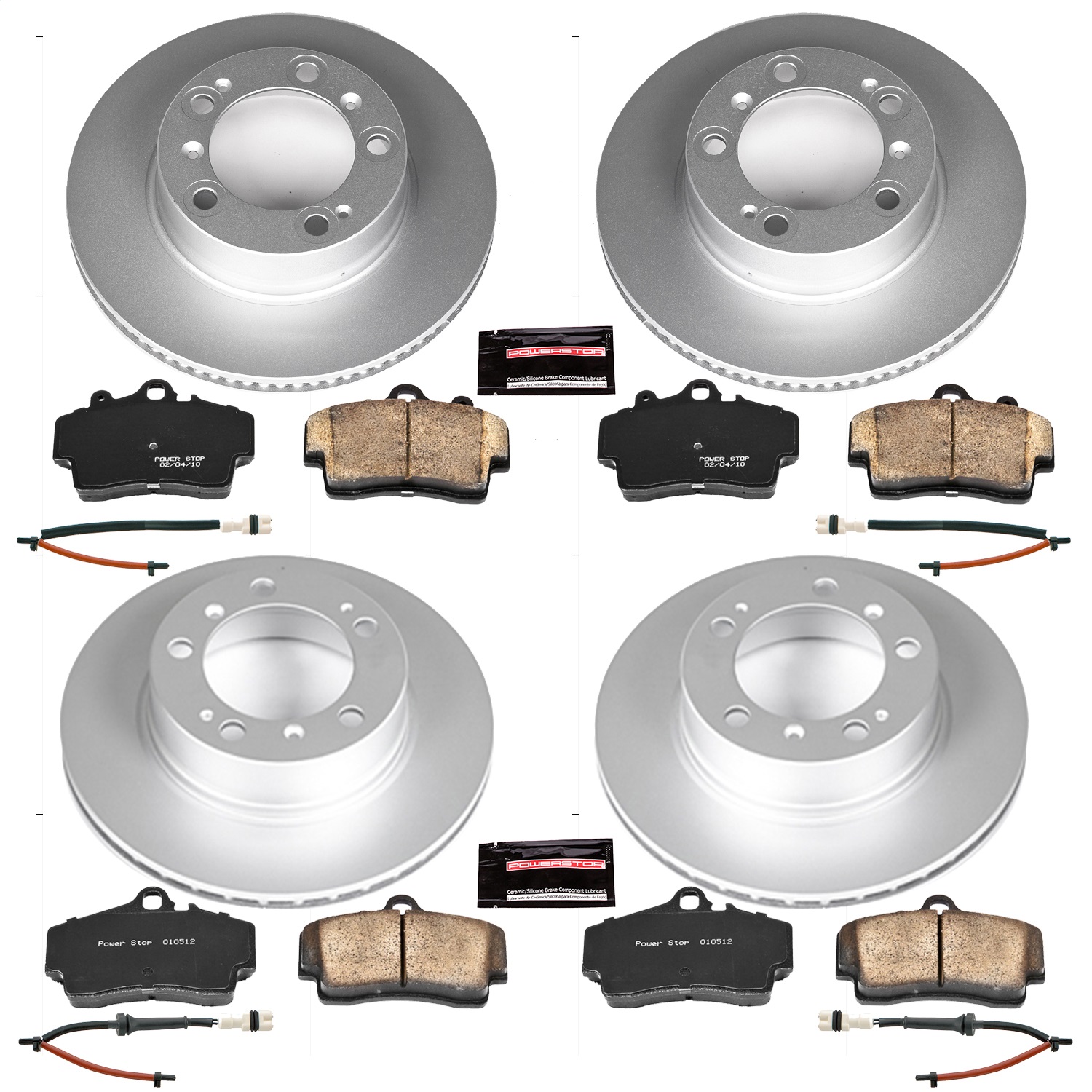 Power Stop - CRK4406 - Front and Rear - Disc Brake Pad and Rotor Kit