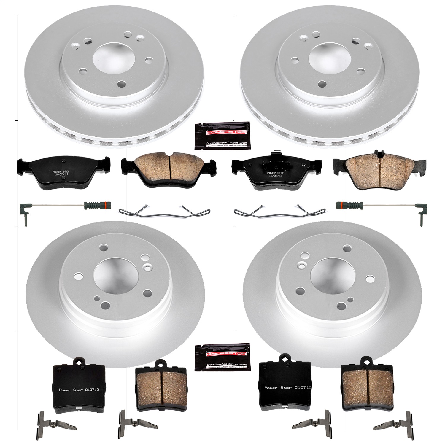 Power Stop - CRK4417 - Front and Rear - Disc Brake Pad and Rotor Kit