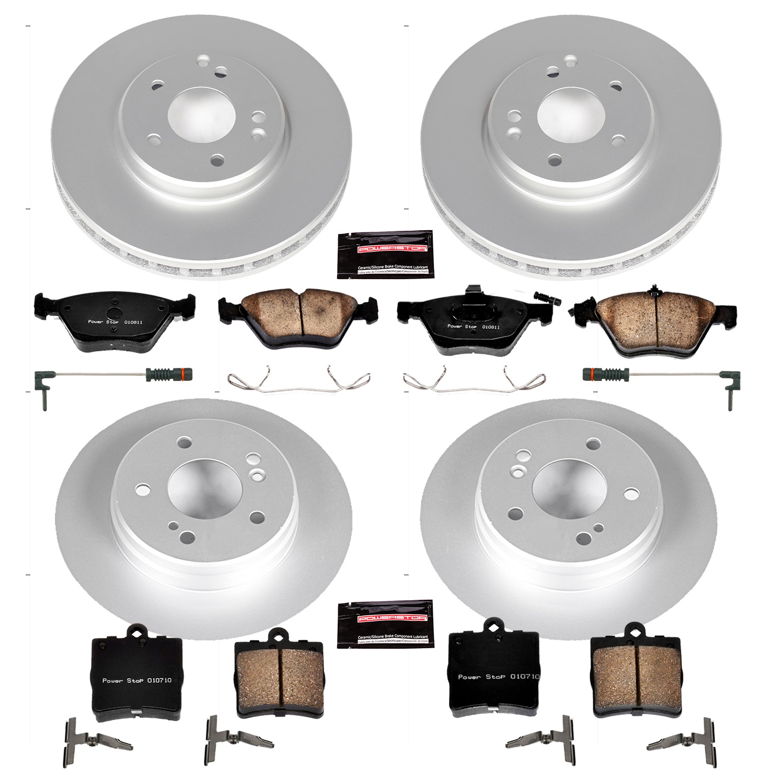 Power Stop - CRK4420 - Front and Rear - Disc Brake Pad and Rotor Kit