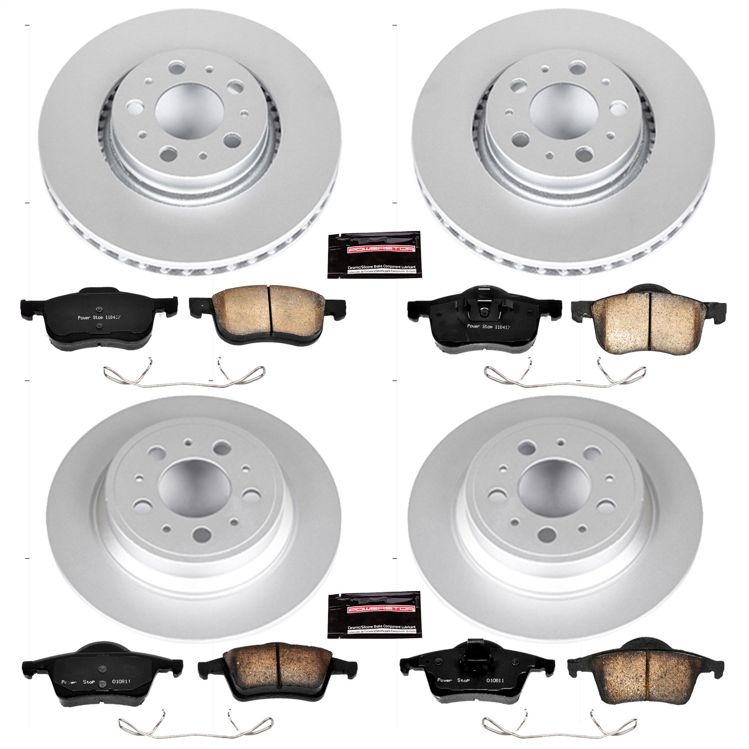 Power Stop - CRK4431 - Front and Rear - Disc Brake Pad and Rotor Kit