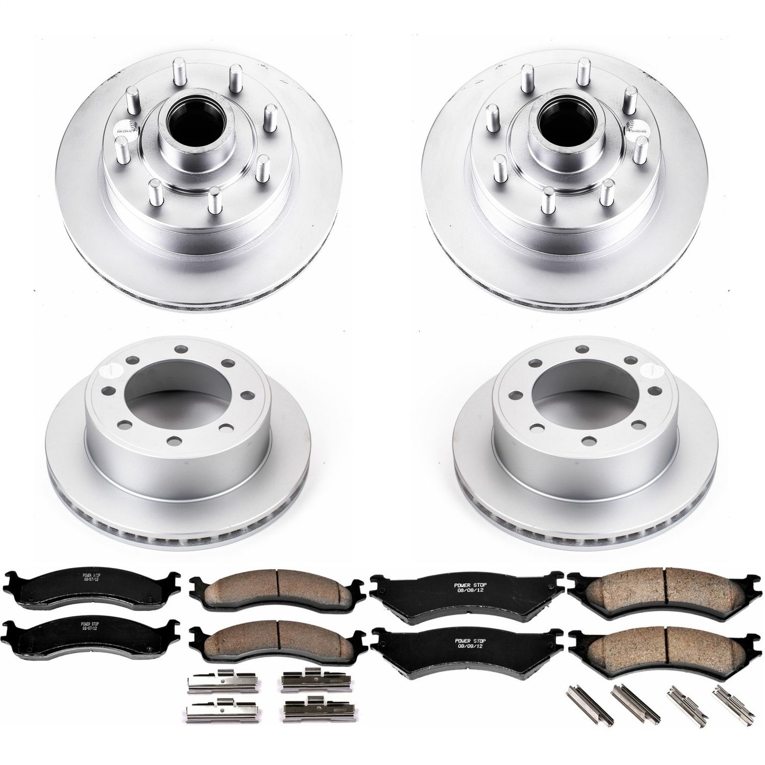 Power Stop - CRK4434 - Front and Rear - Disc Brake Pad and Rotor Kit