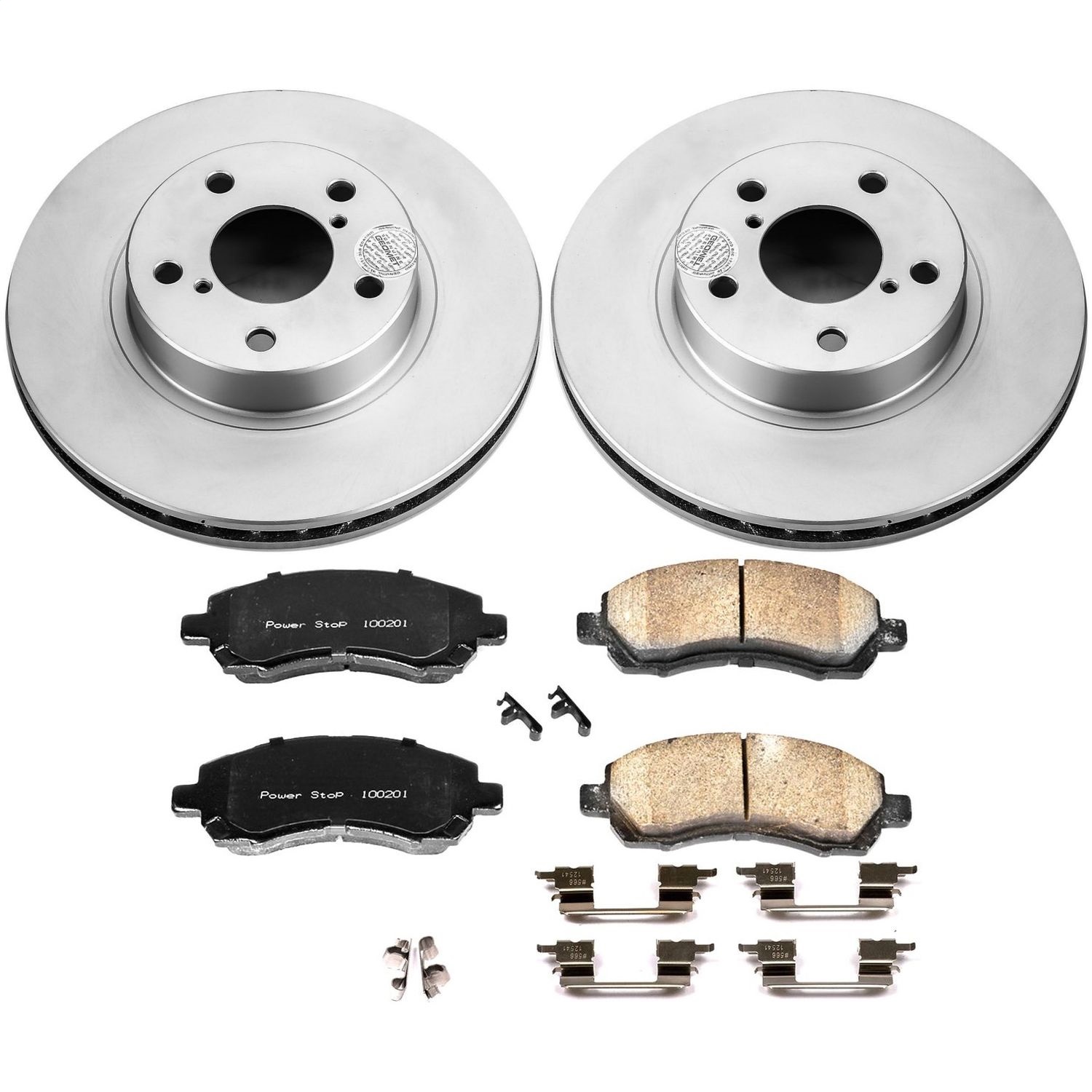 Power Stop - CRK445 - Front - Disc Brake Pad and Rotor Kit